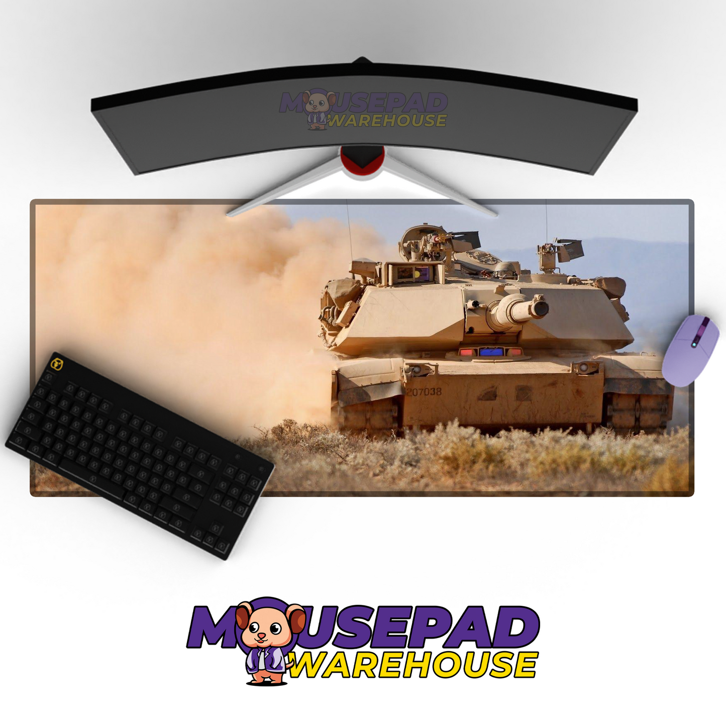 M1 Abrams Tank V7 Mousepad Deskmat Mockup