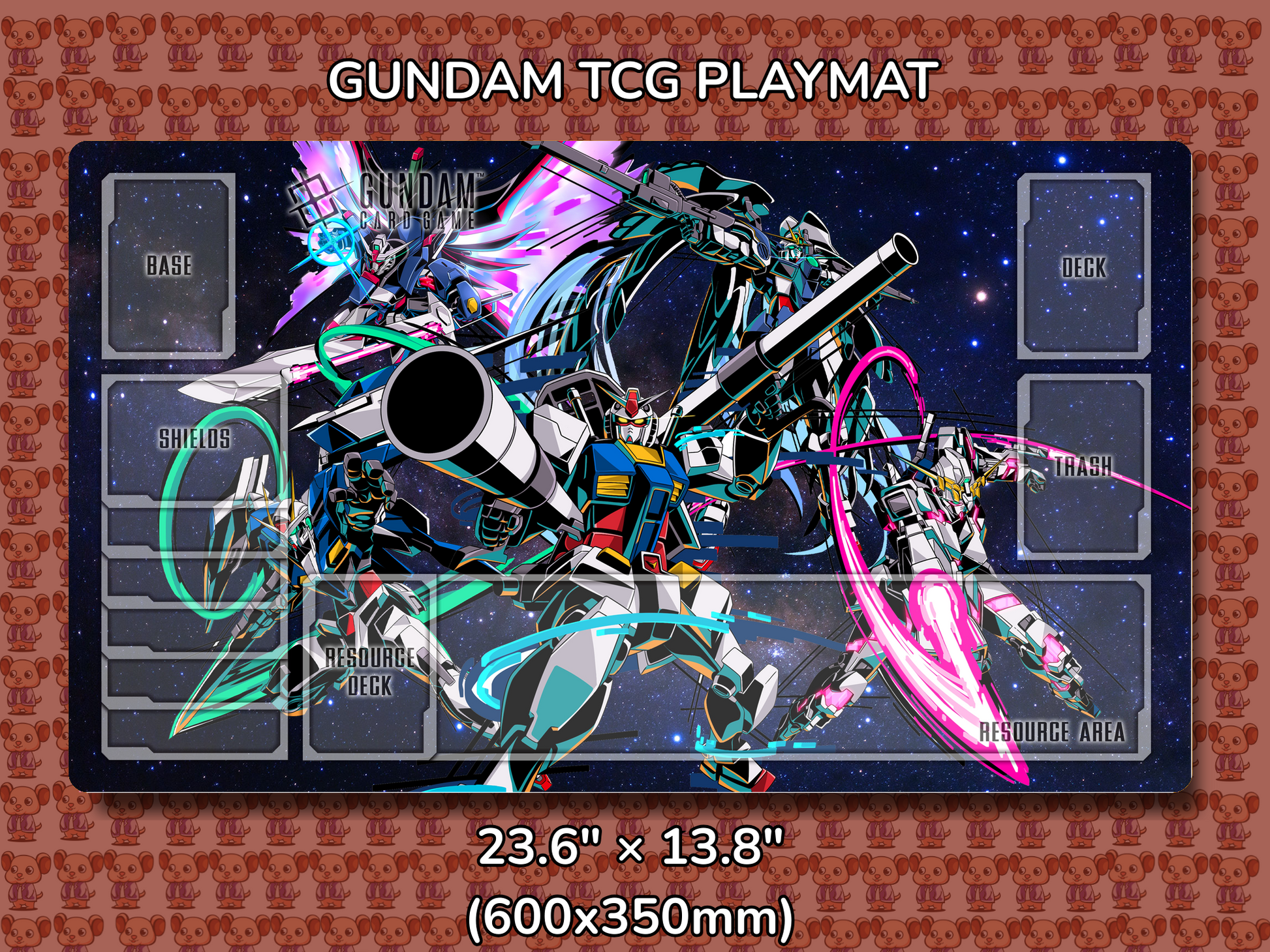 MCs Gundam TCG Playmat Mockup