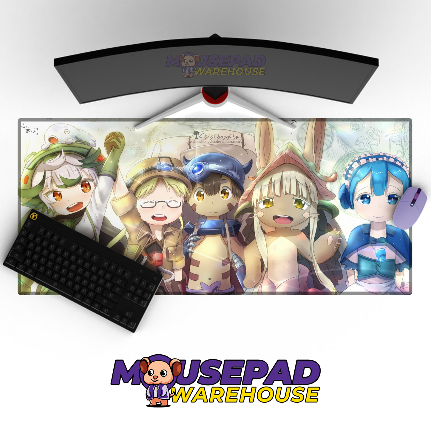 Made in Abyss V12 Mousepad Mockup