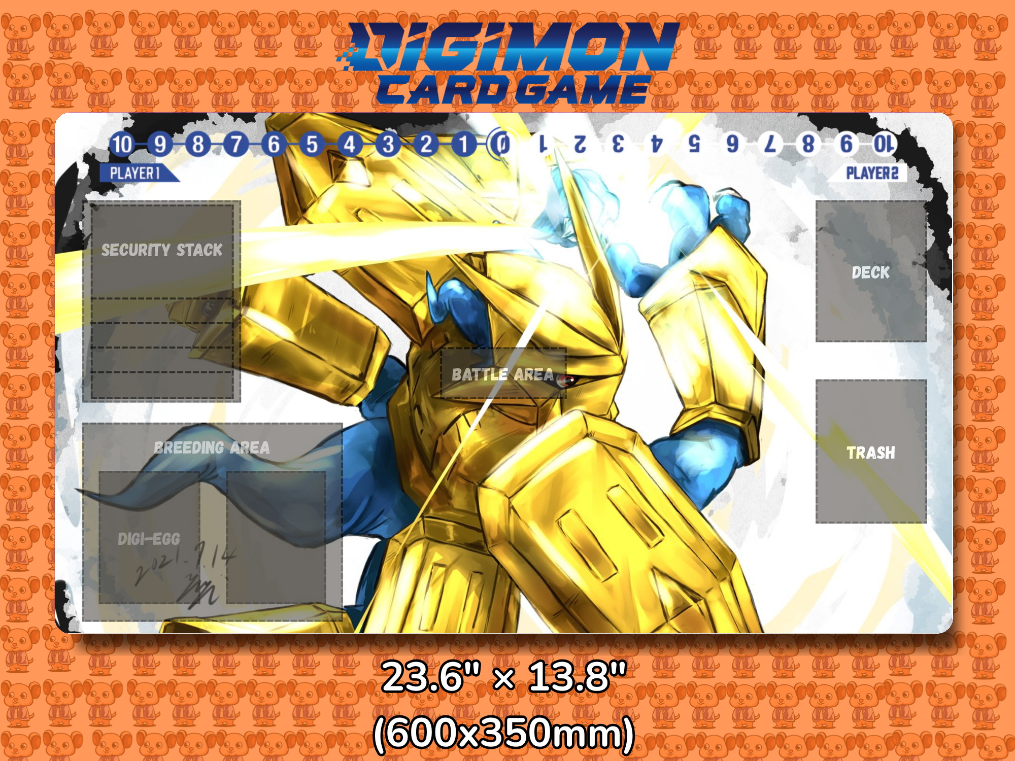 digimon card playmat Game – Anime Card Game Desk Mat Pick Your Pokemon:#22 Buizel vibrant anime print. Cosmic Eclipse Booster Box BT17-019