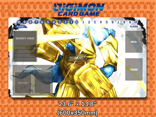 Magnamon Digimon Card Game Playmat Mockup
