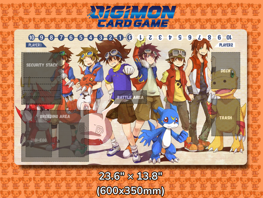 Main Protagonists Digimon Card Game Playmat Mockup