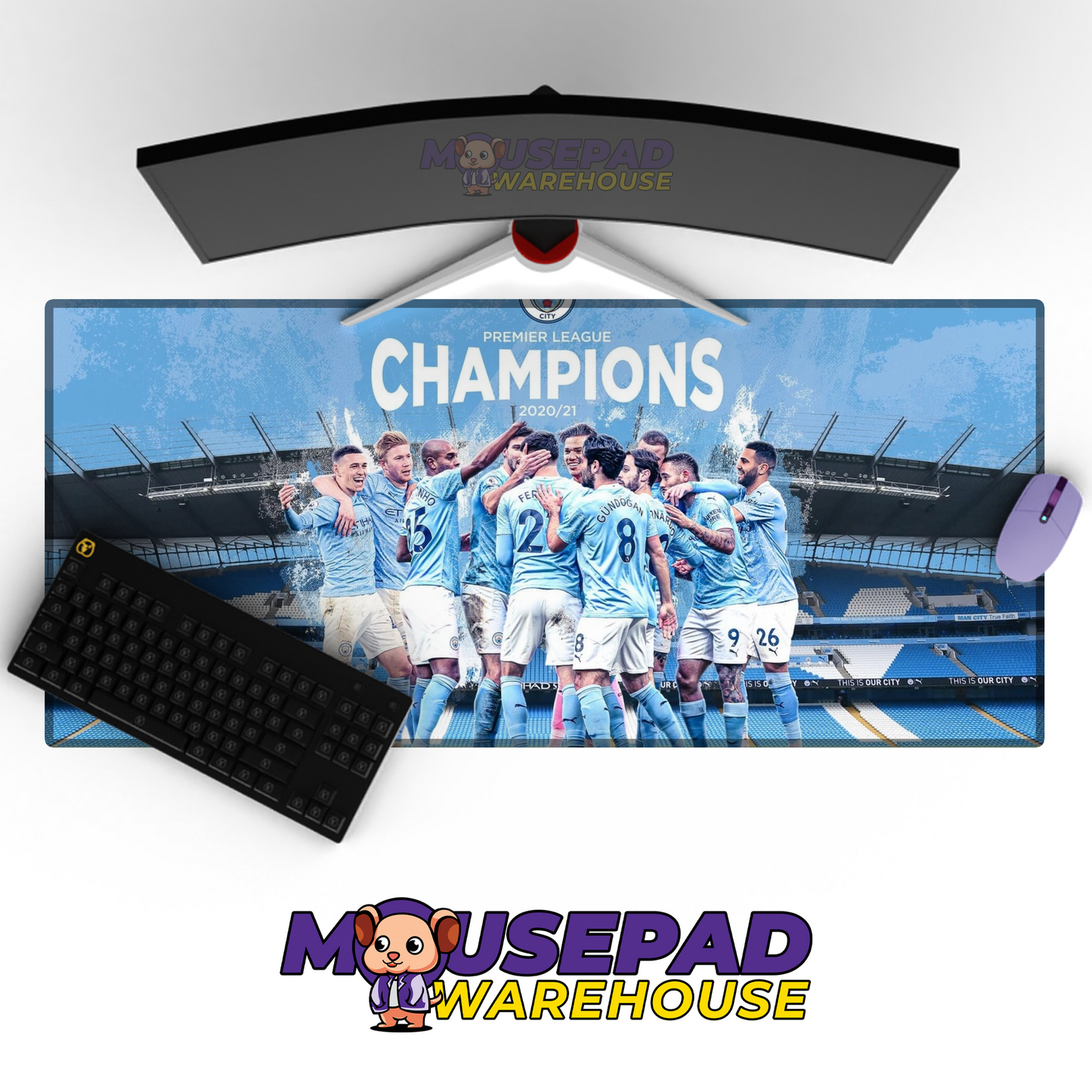 Manchester City V20 Mousepad Mockup