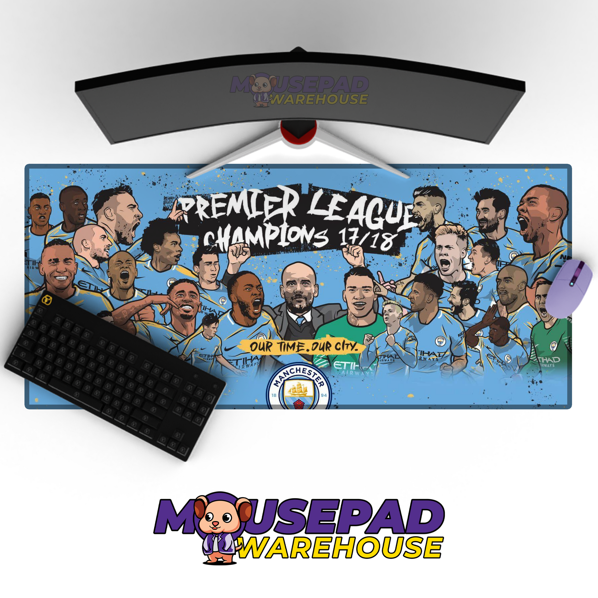 Manchester City V43 Mousepad Mockup