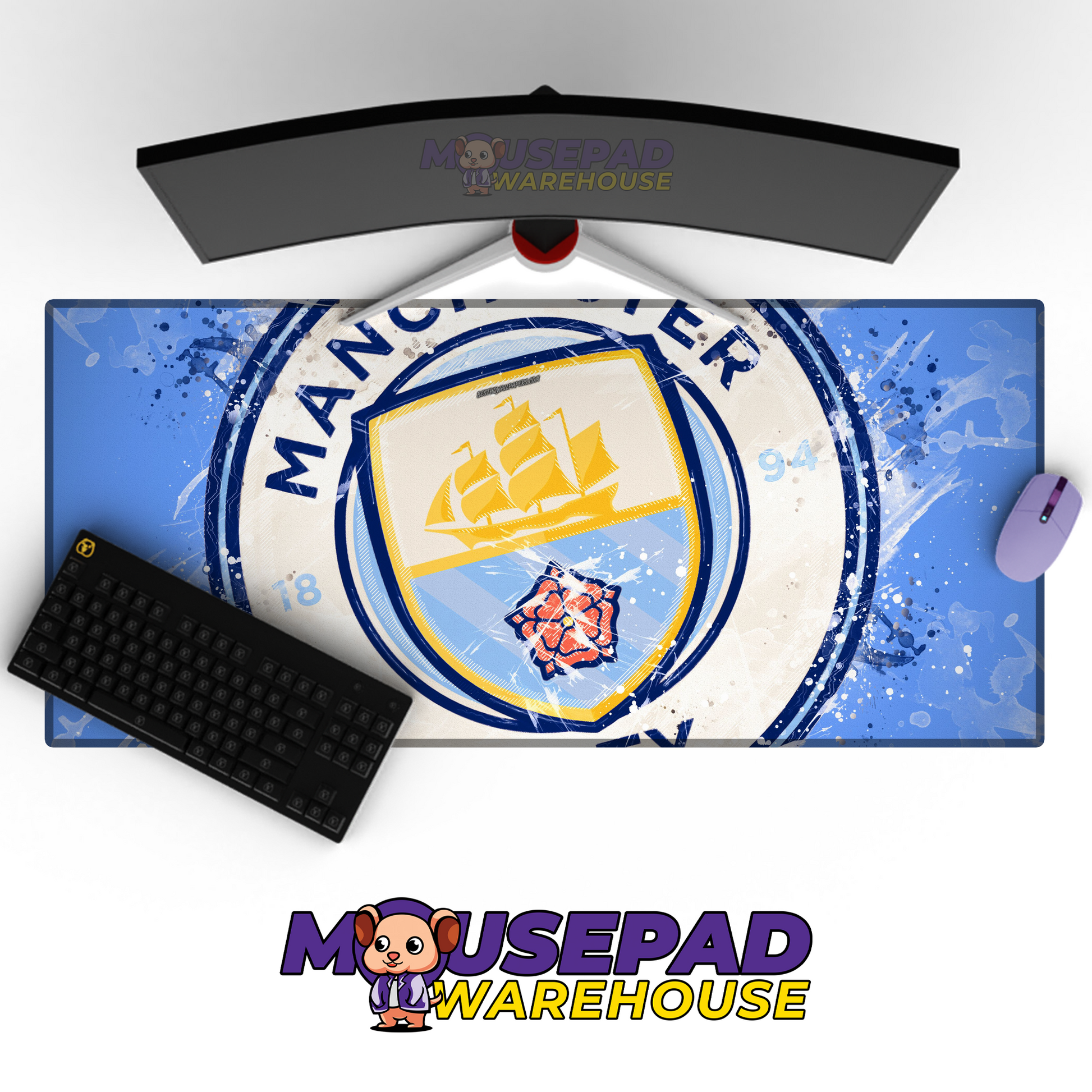 Manchester City V50 Mousepad Mockup