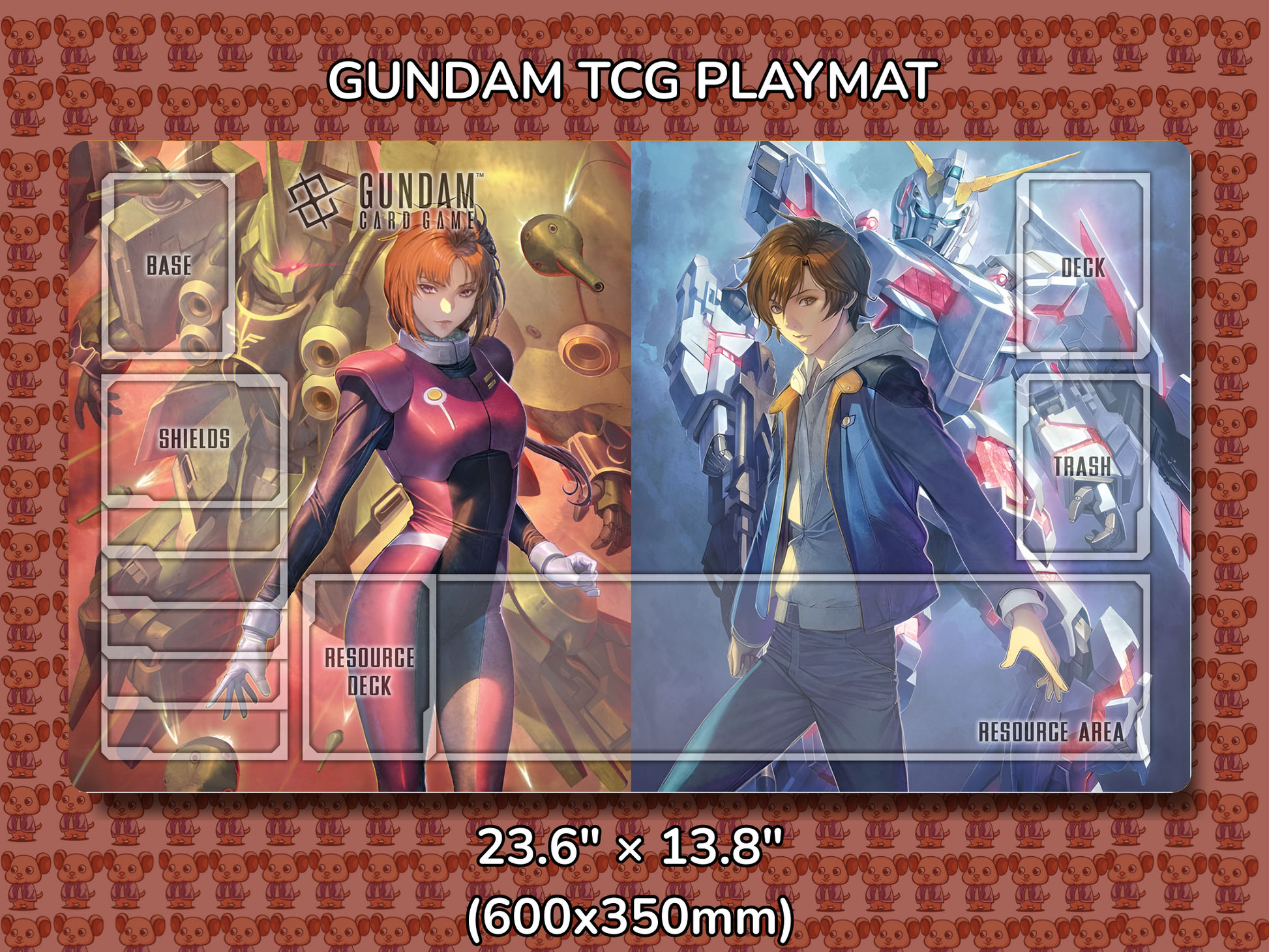 Marida Banagher Inverted Gundam TCG Playmat Mockup