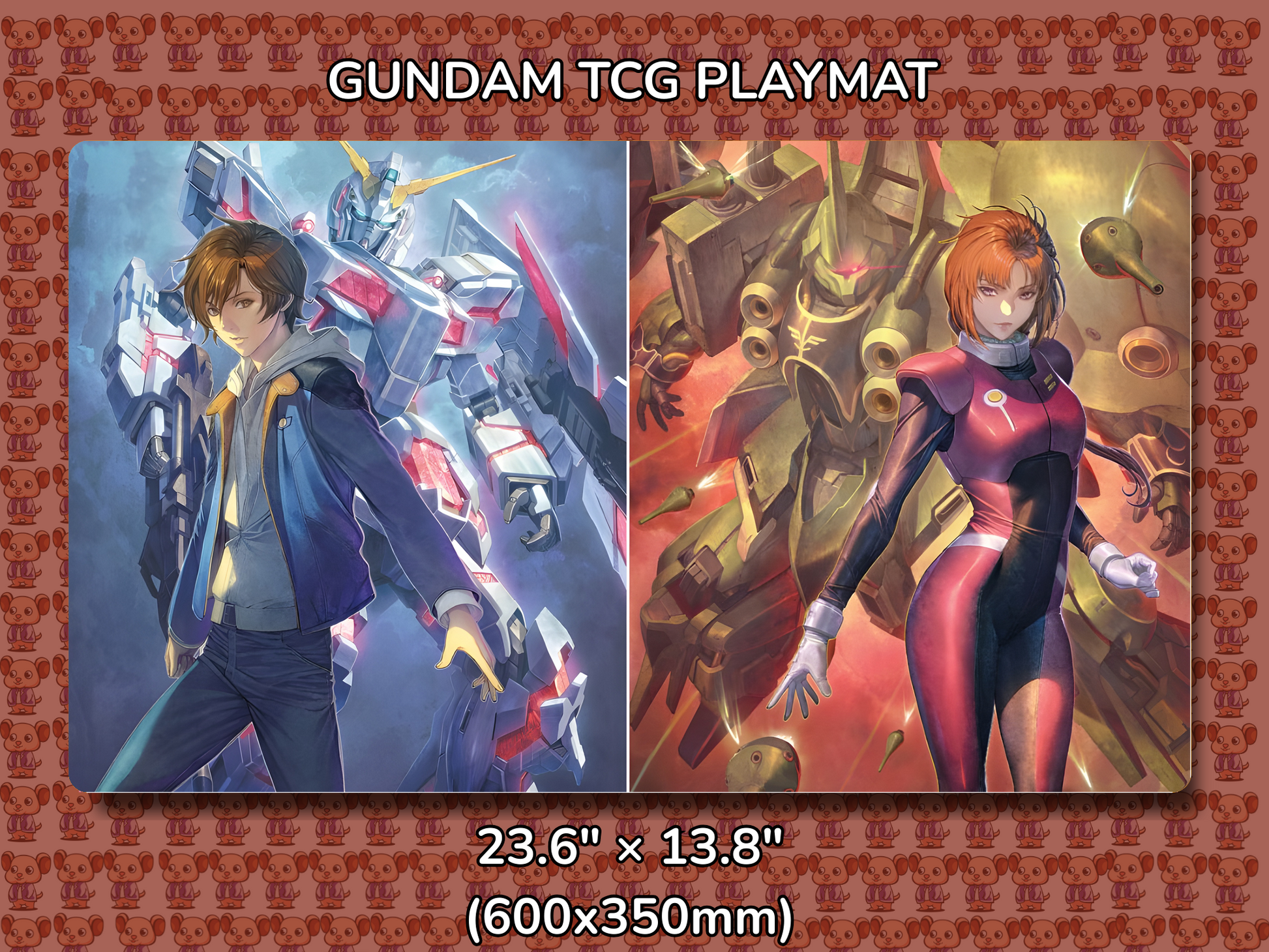 Marida Banagher no Layout Gundam TCG Playmat Mockup