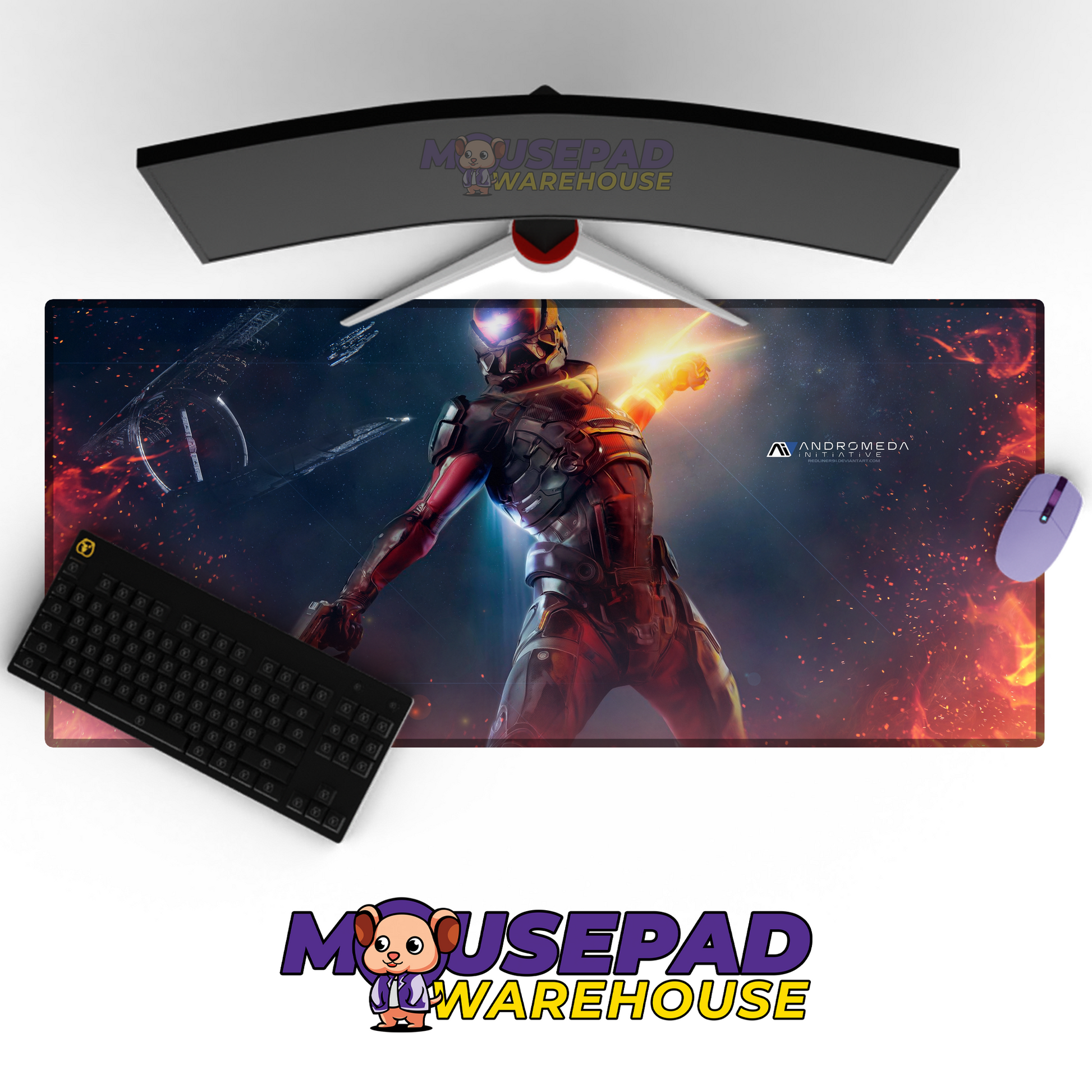 Mass Effect V15 Mousepad Mockup