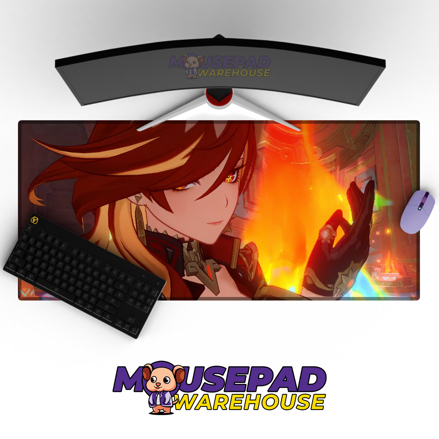 Mavuika Genshin Impact V33 Mousepad Mockup