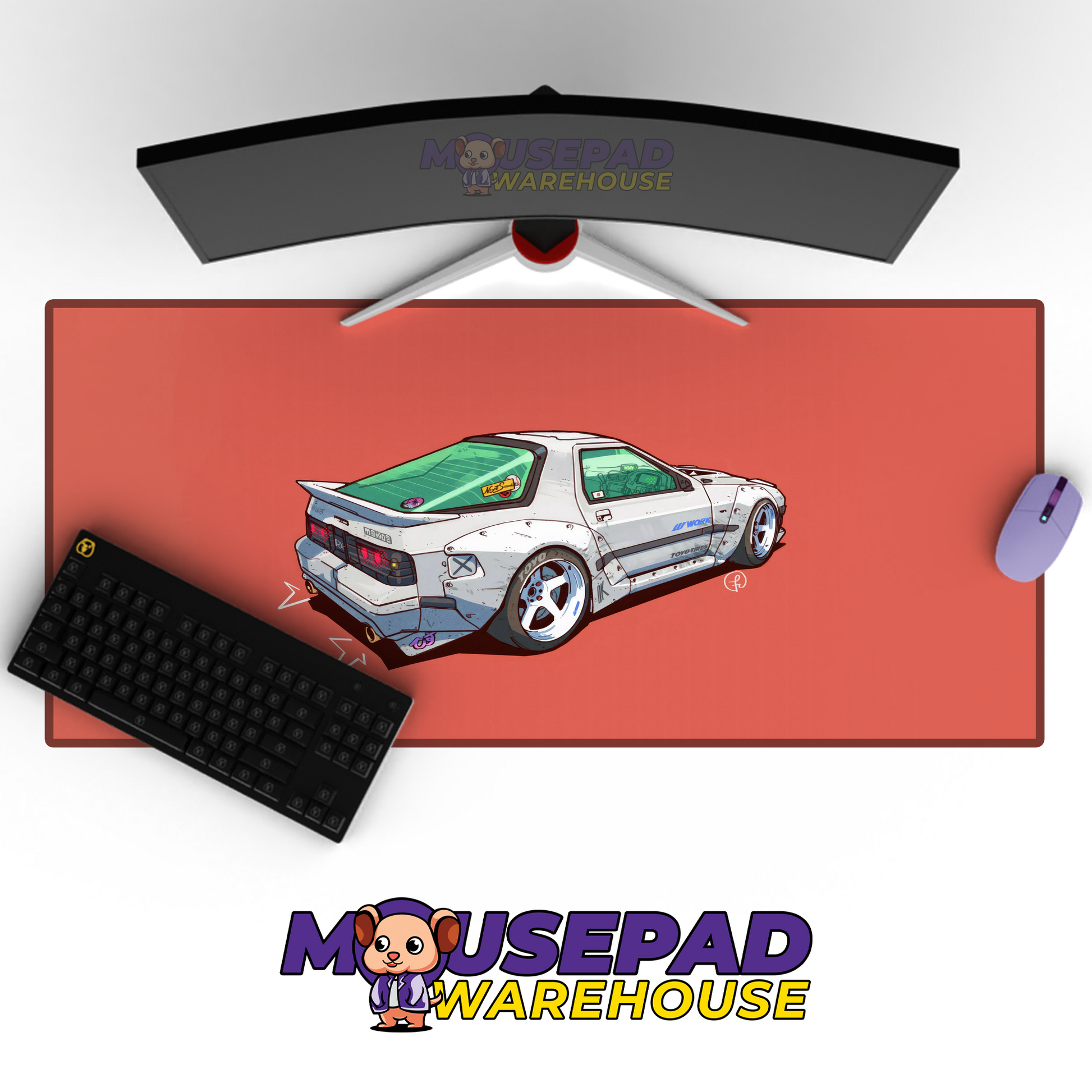 Mazda RX7 V21 Mousepad Mockup