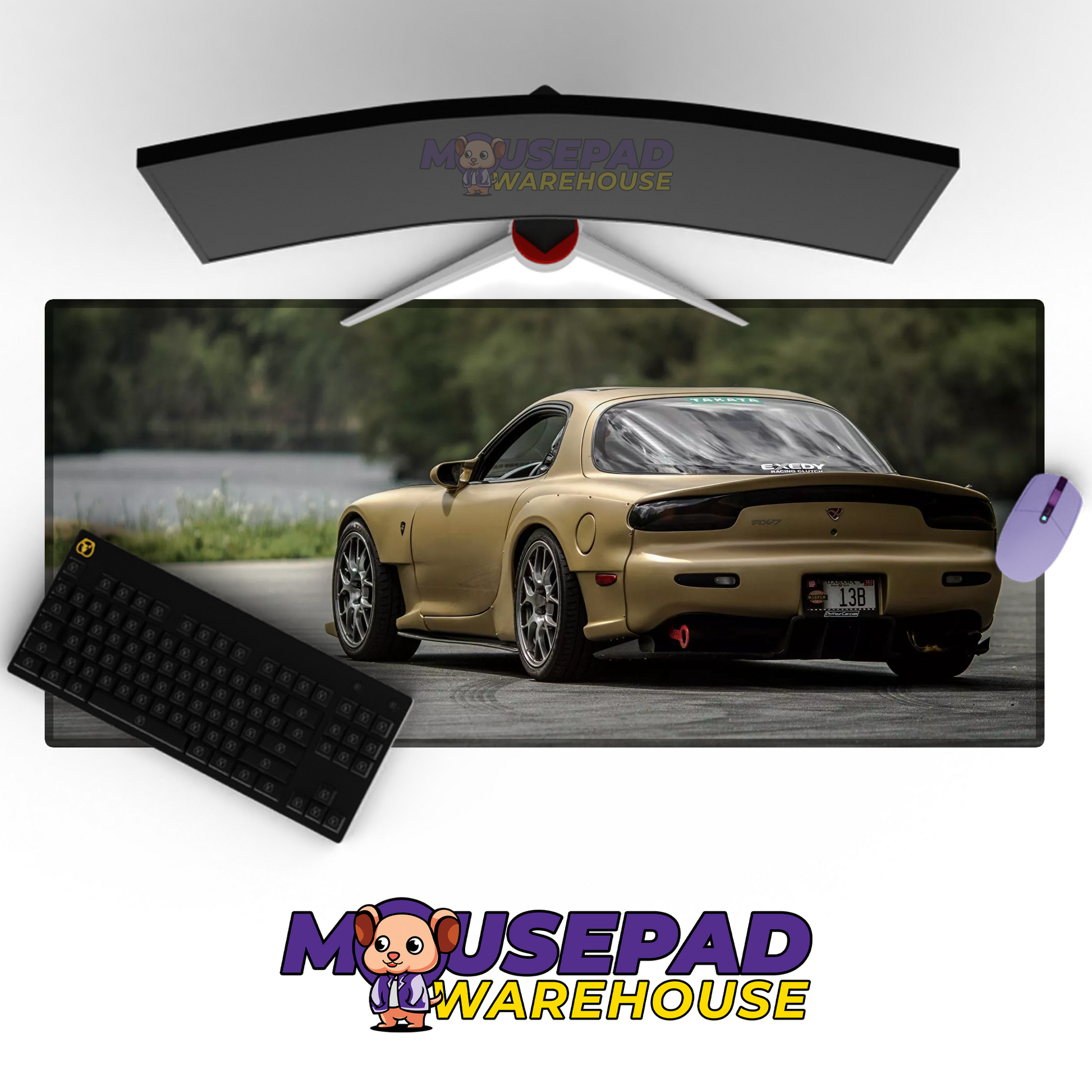Mazda RX7 V24 Mousepad Mockup