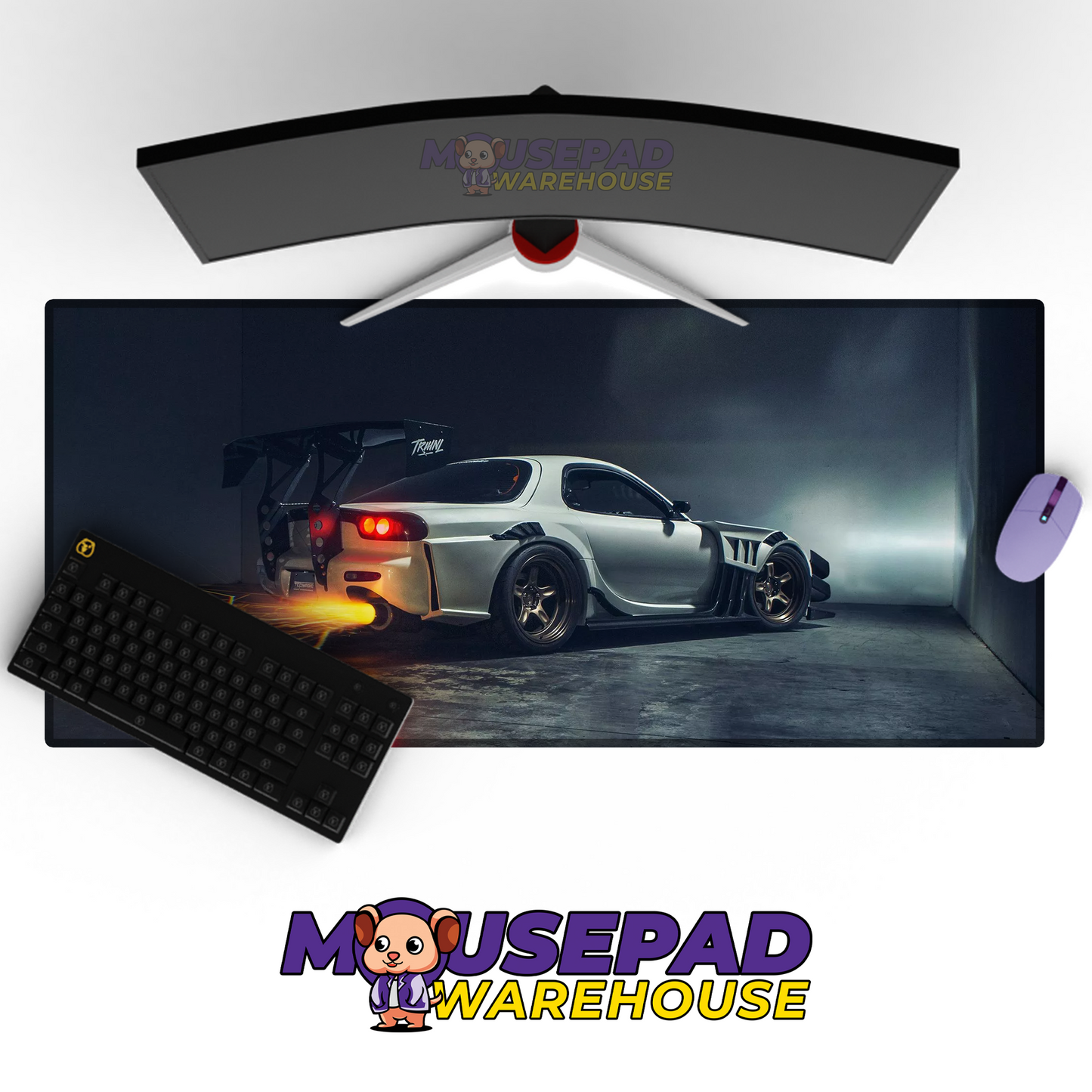 Mazda RX7 V32 Mousepad Mockup