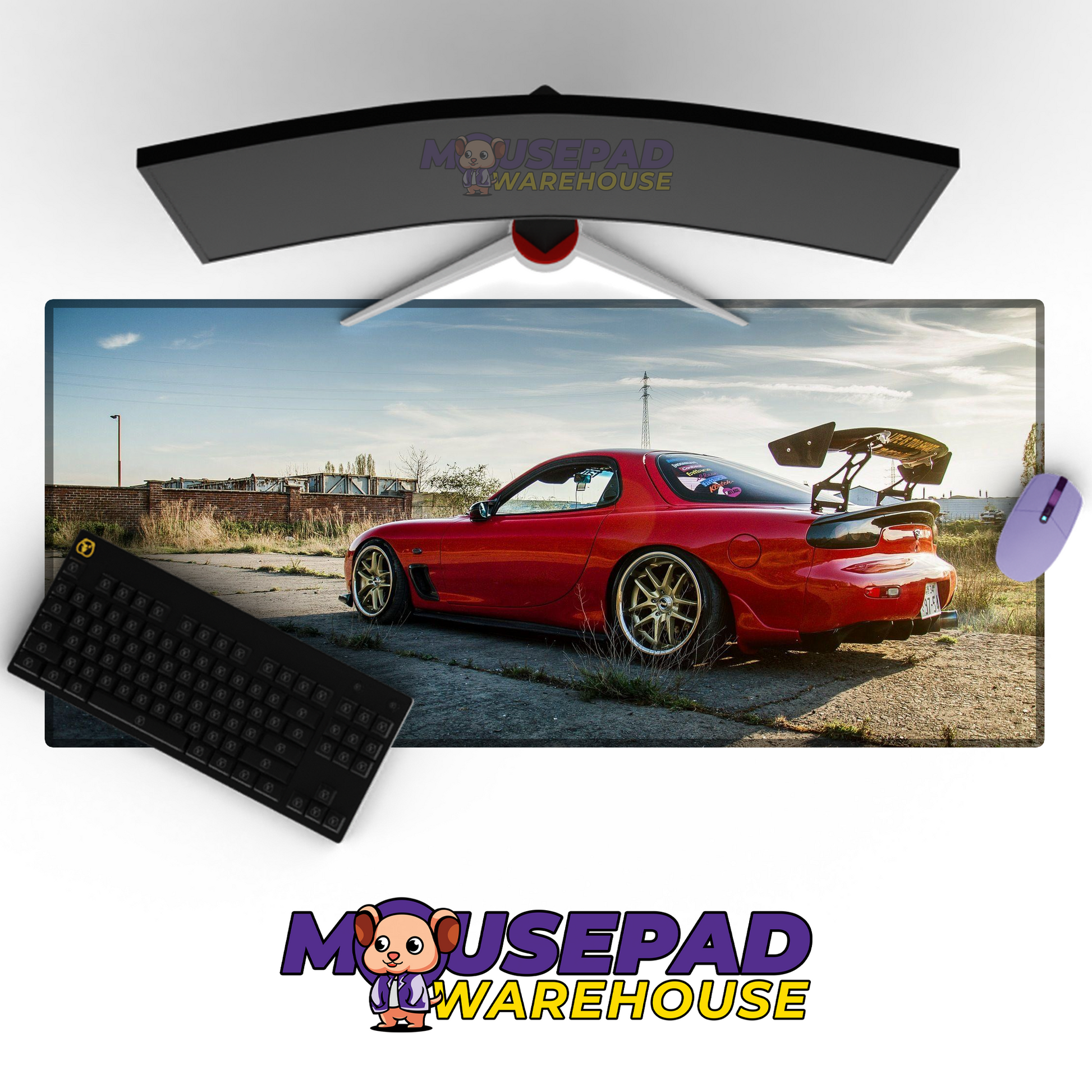 Mazda RX7 V38 Mousepad Mockup