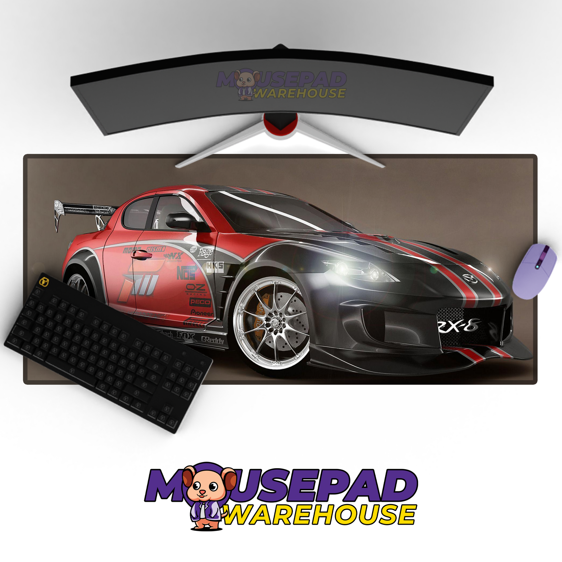 Mazda RX8 V5 Mousepad Mockup