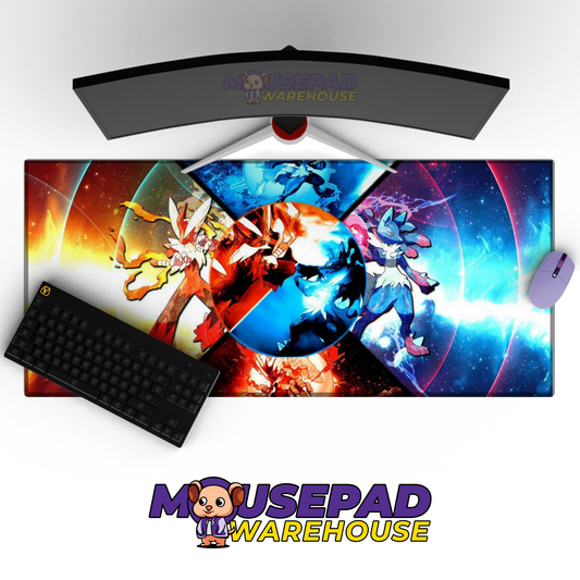 Mega Blaziken Mega Lucario Team Mockup