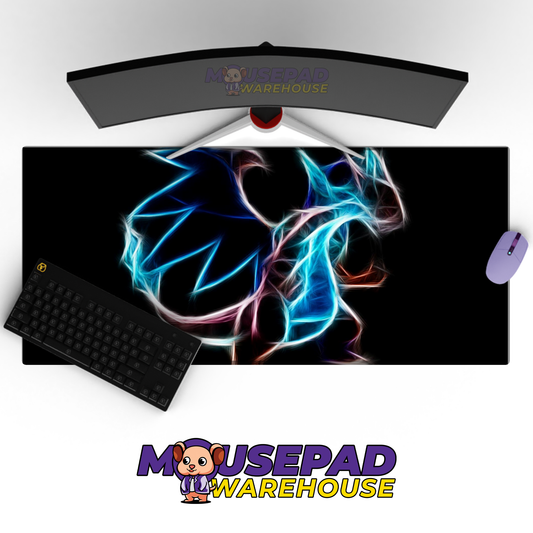 Mega Charizard Neon Art Mockup