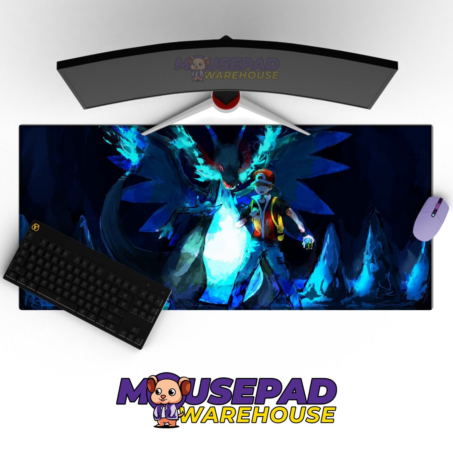 Mega Charizard X and Red Mockup