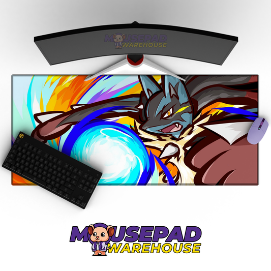 Mega Lucario Aura Sphere Pose Mockup