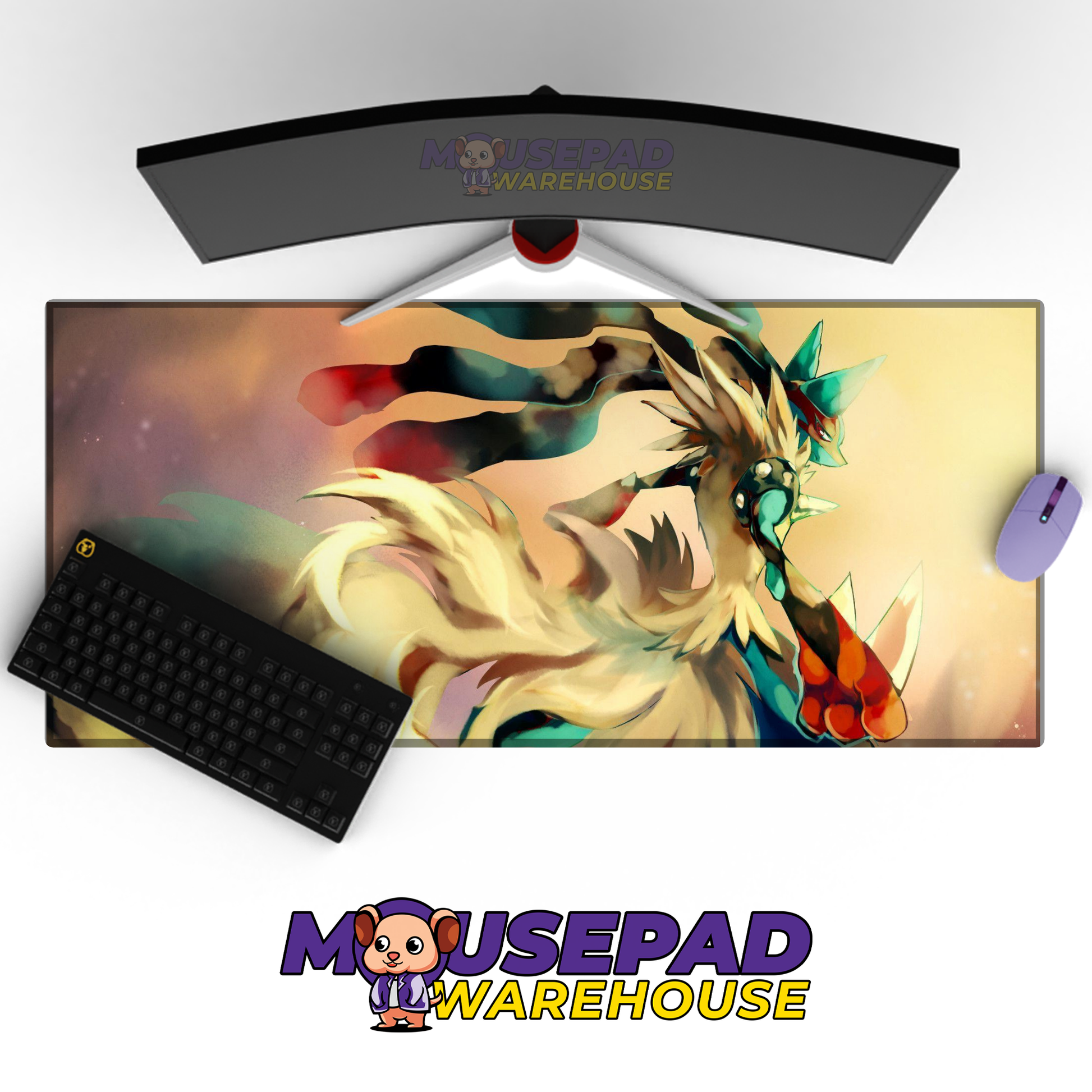 Mega Lucario Looking Back Mockup