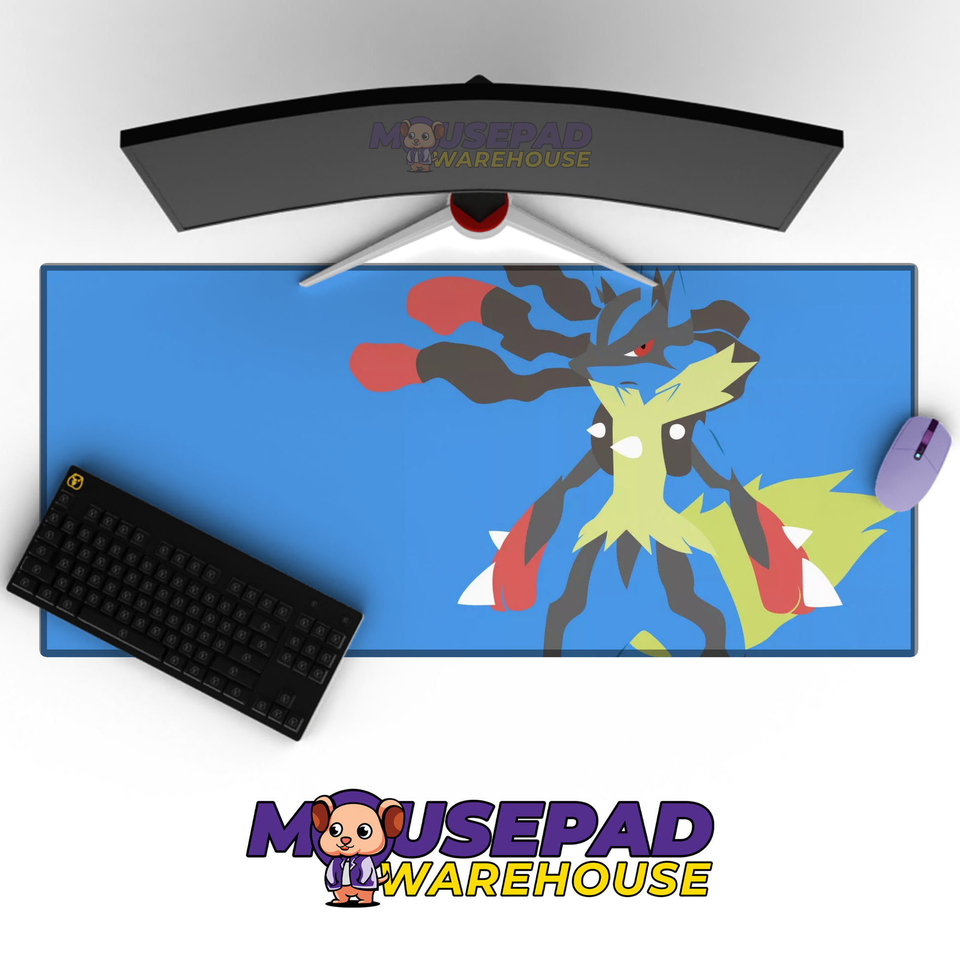 Mega Lucario Silhouette Mockup