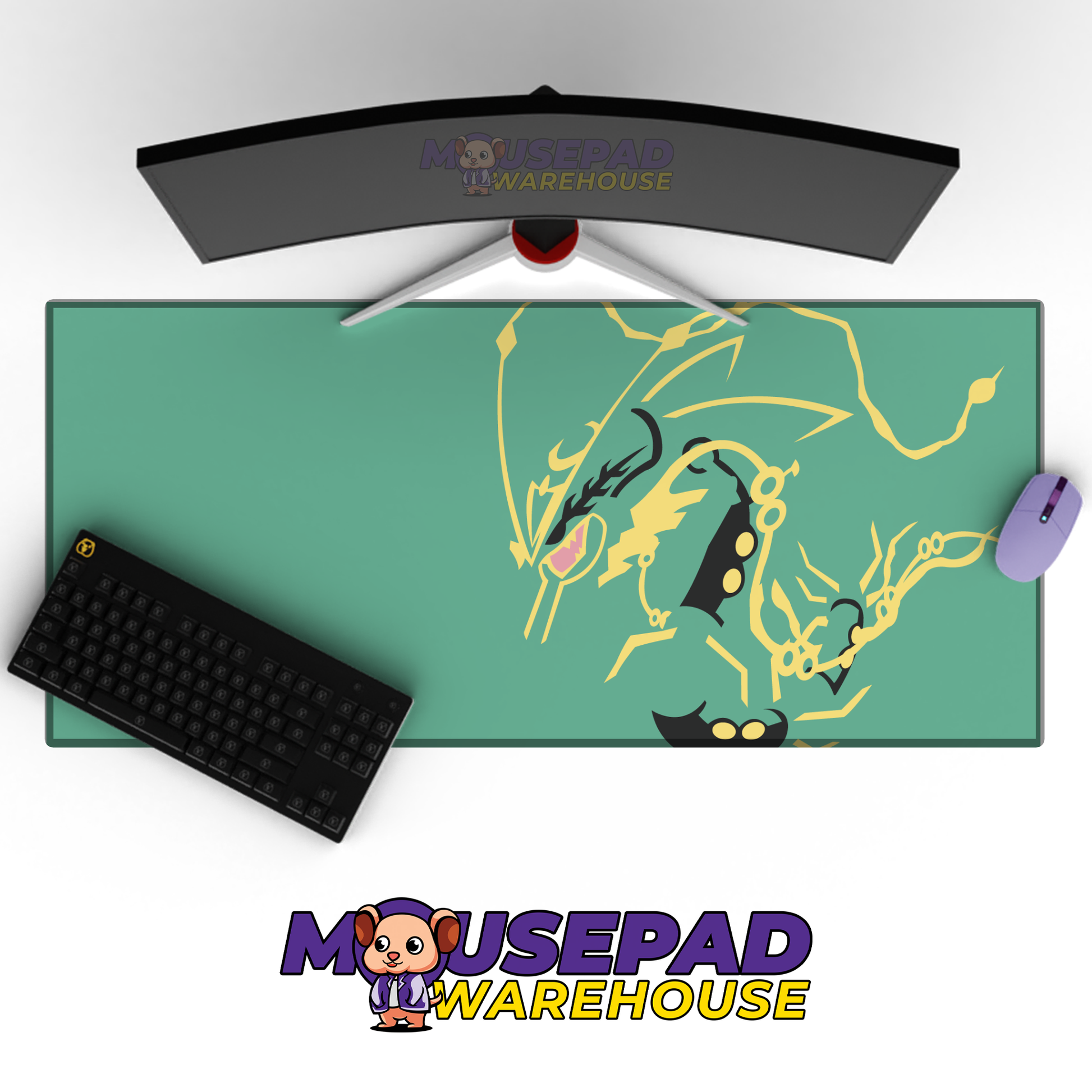 Mega Rayquaza Silhouette Mockup