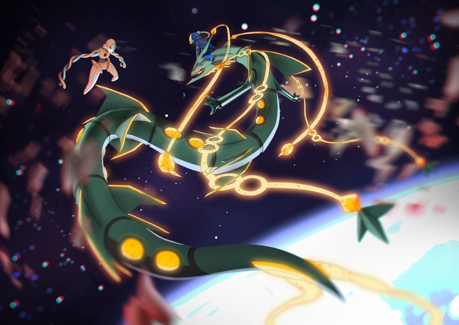 Mega Rayquaza vs Deoxys
