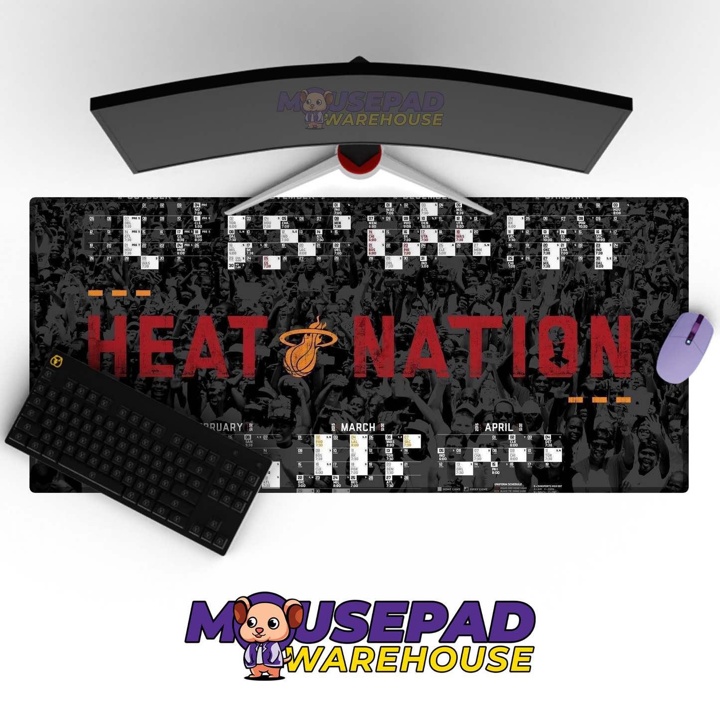Miami Heat V19 Mousepad Mockup