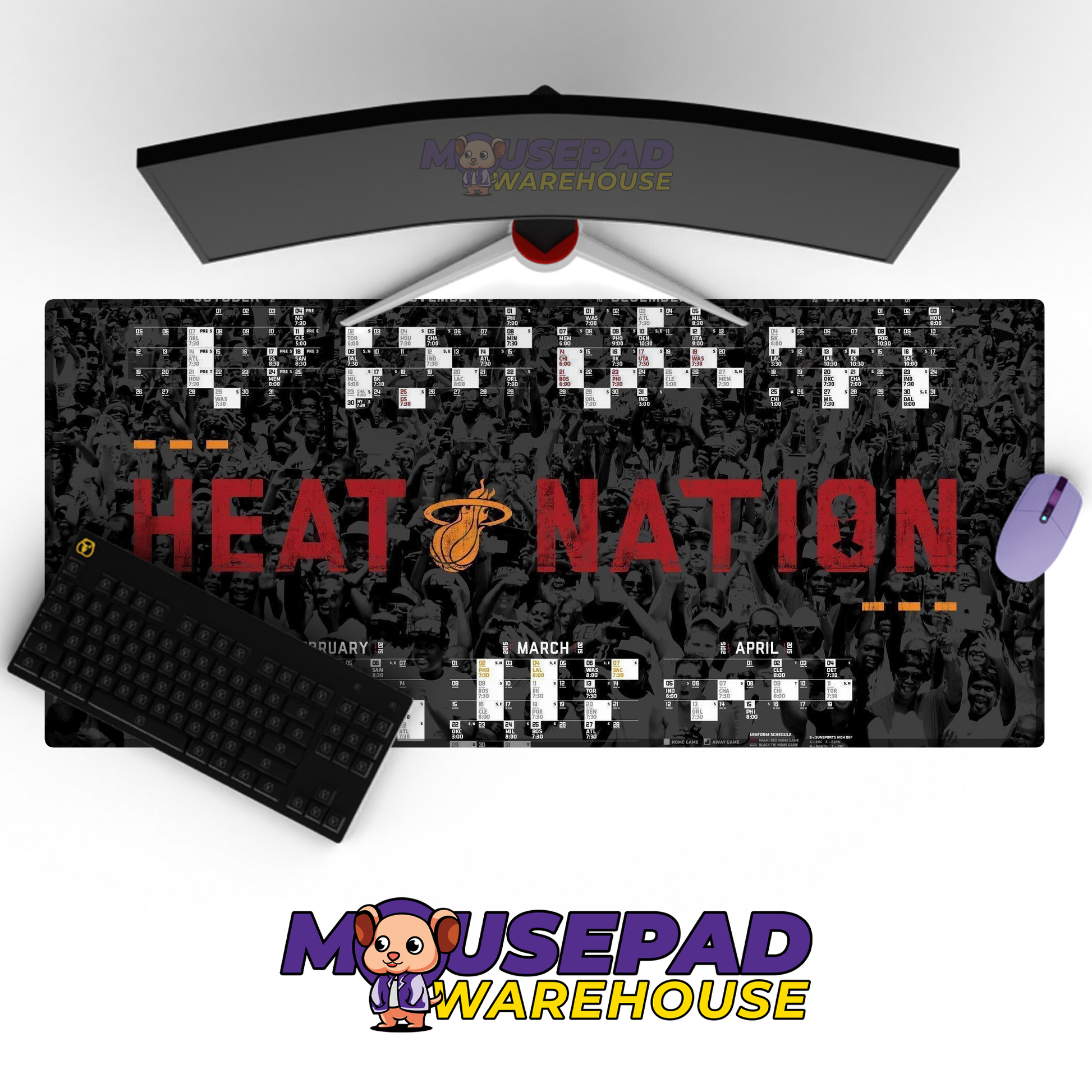 Miami Heat V19 Mousepad Mockup