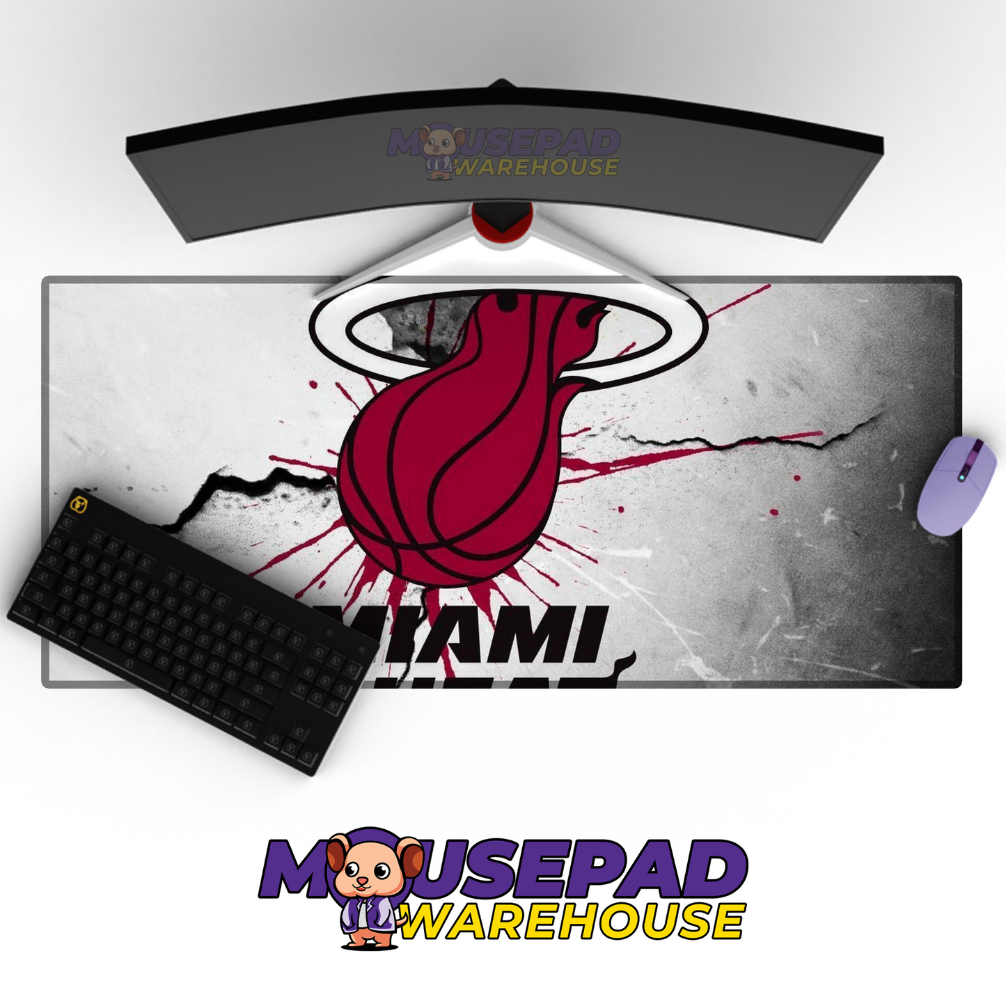 Miami Heat V5 Mousepad Mockup