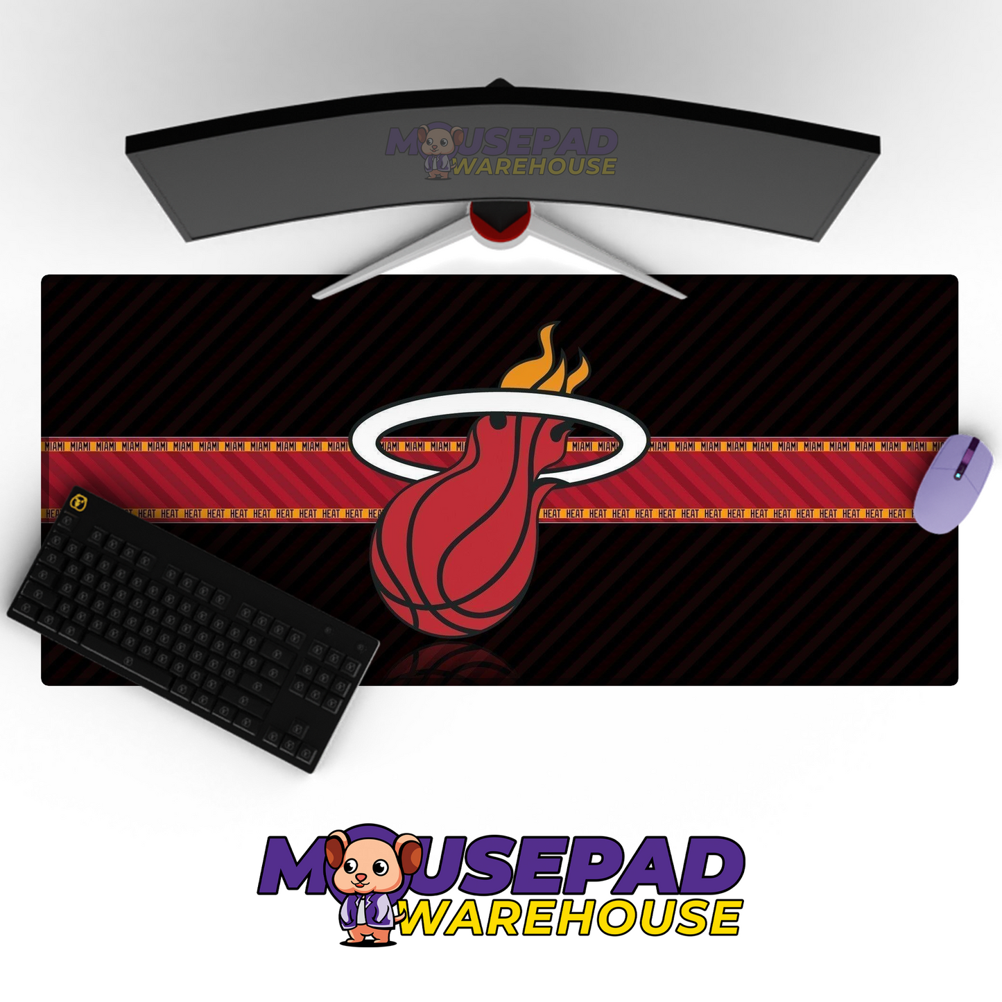 Miami Heat V7 Mousepad Mockup
