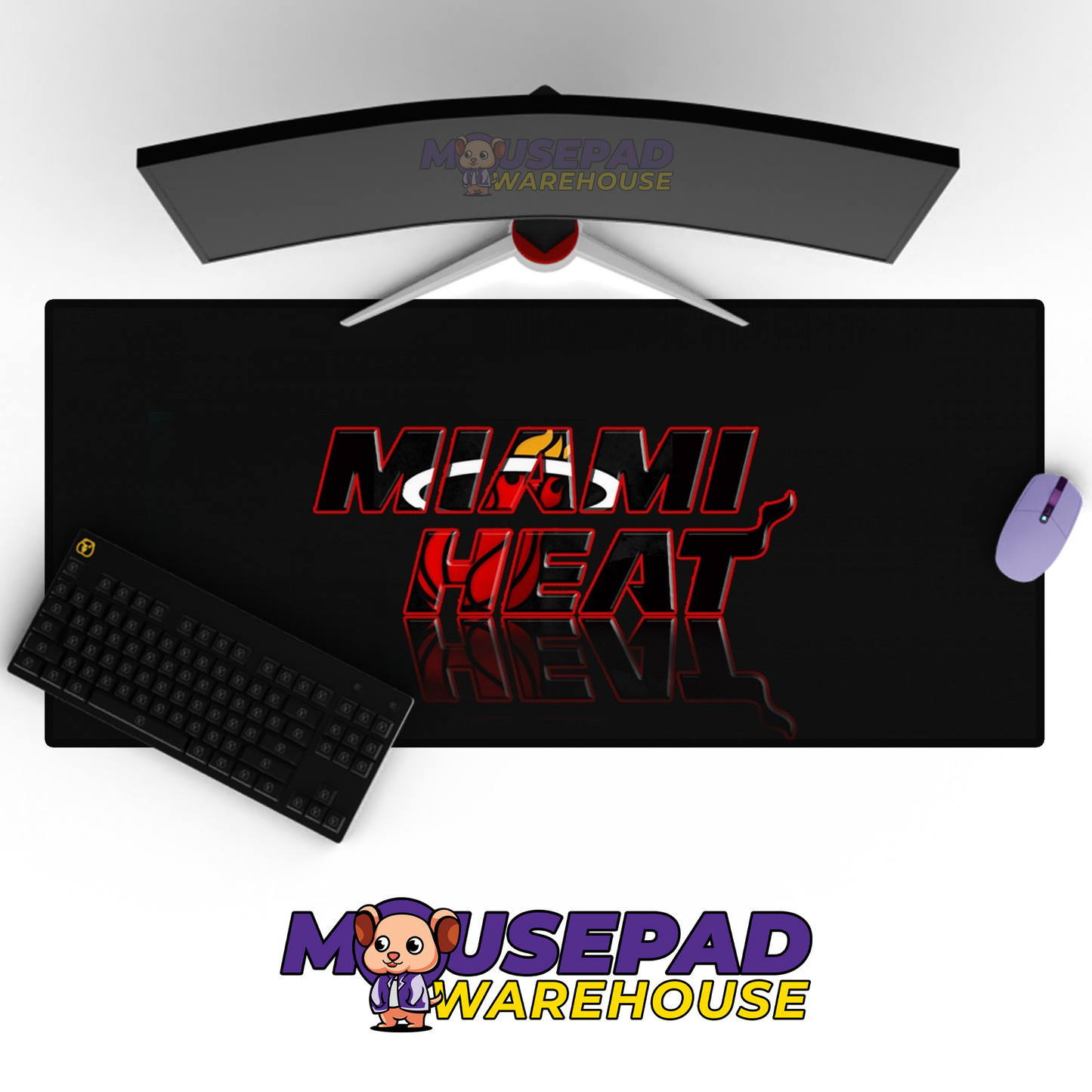 Miami Heat V8 Mousepad Mockup