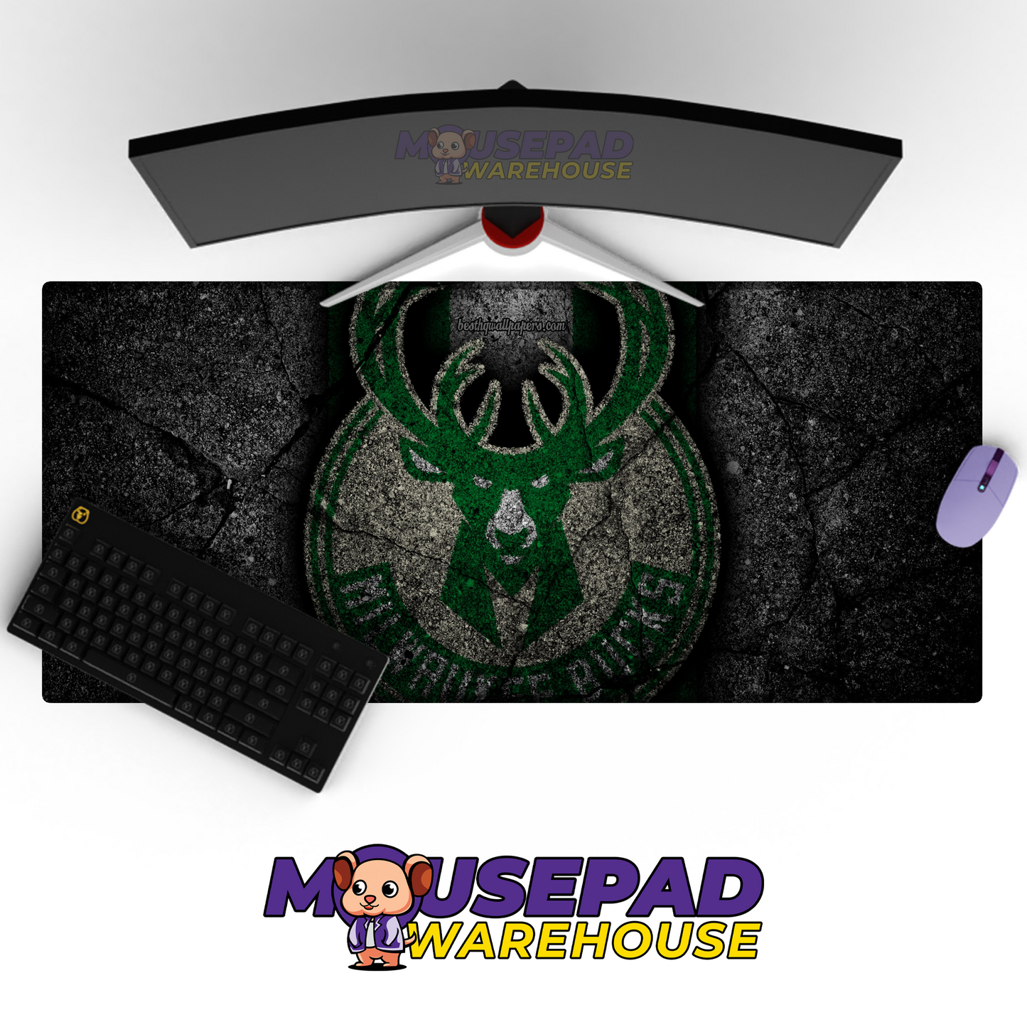 Milwaukee Bucks V14 Mousepad Mockup