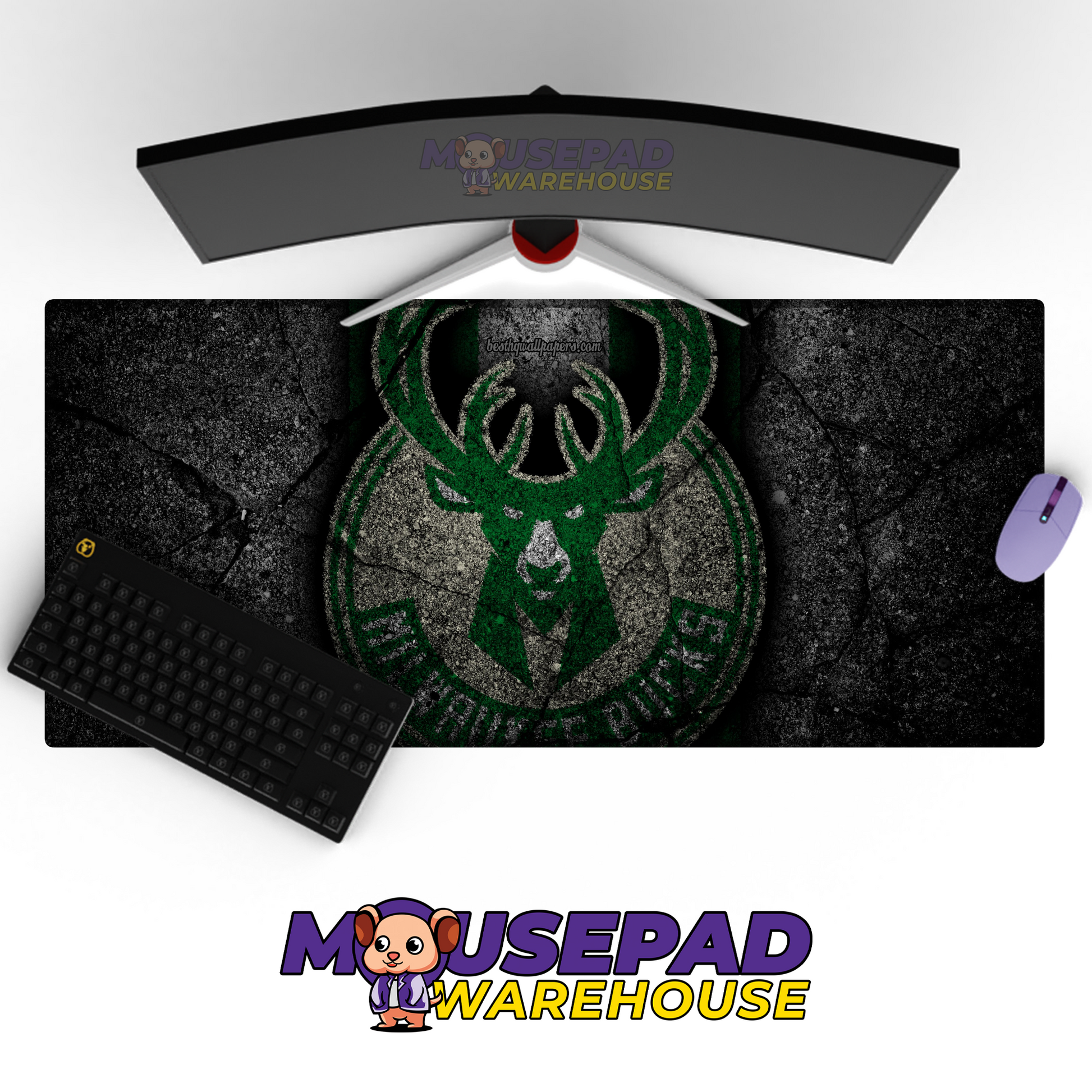 Milwaukee Bucks V14 Mousepad Mockup
