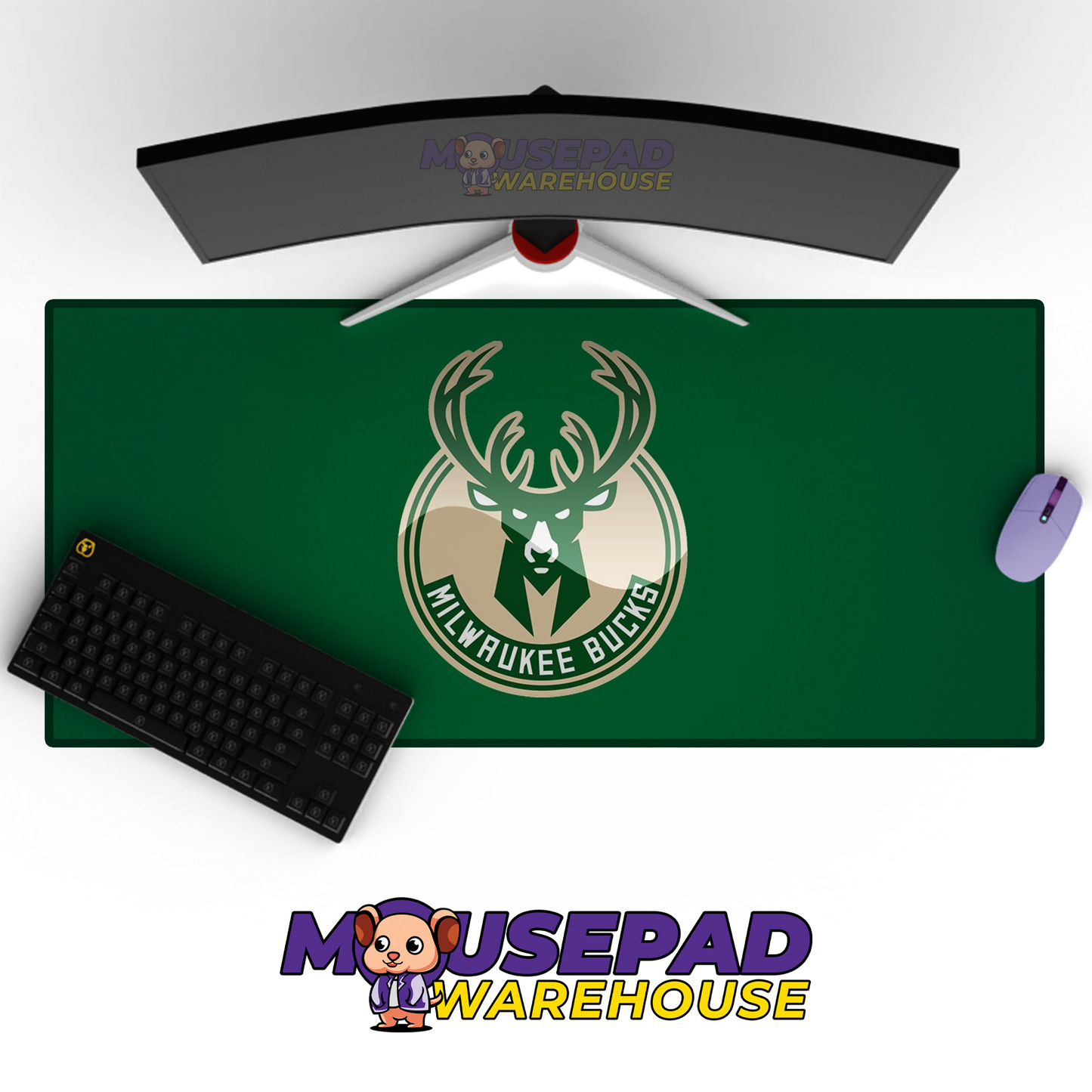 Milwaukee Bucks V15 Mousepad Mockup