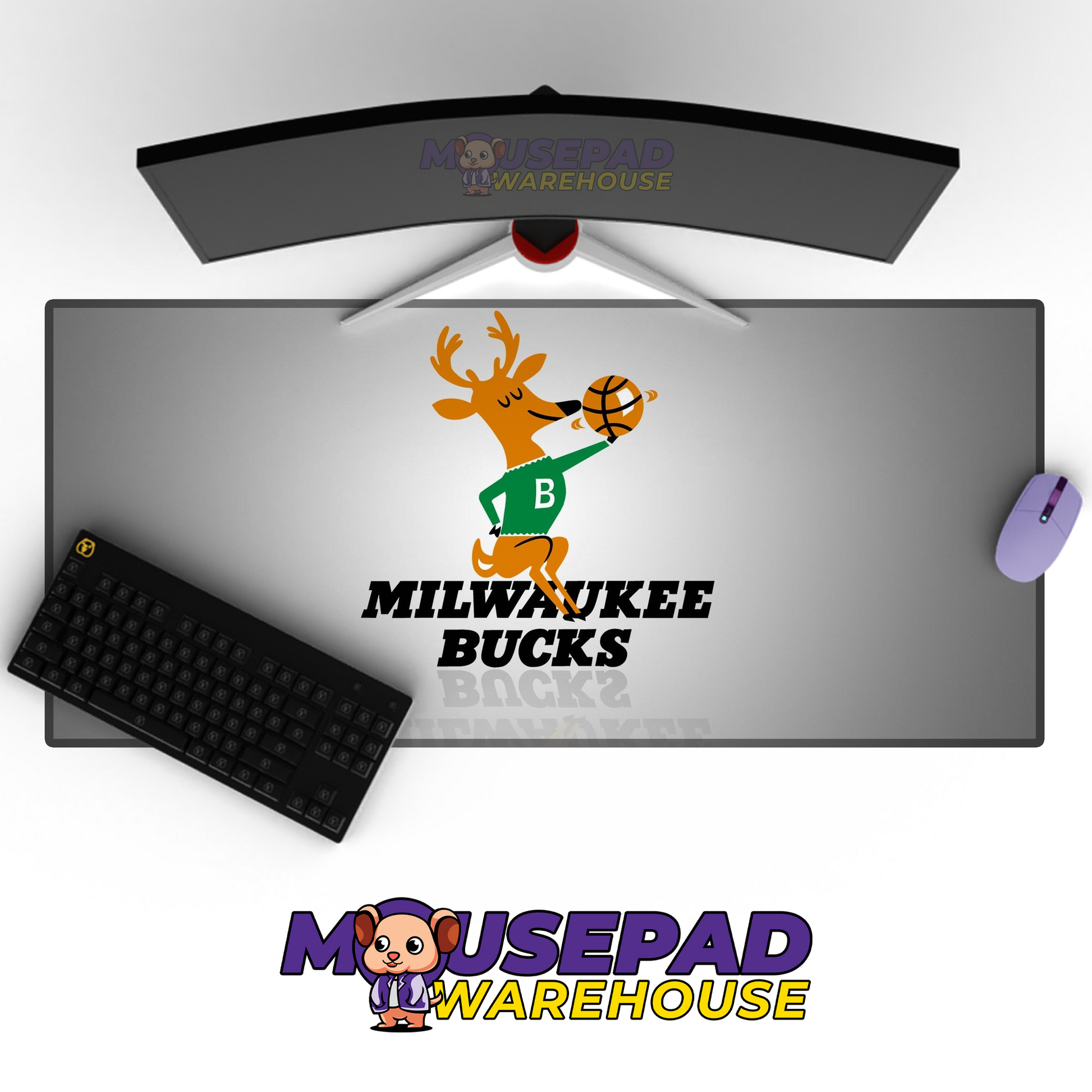 Milwaukee Bucks V20 Mousepad Mockup