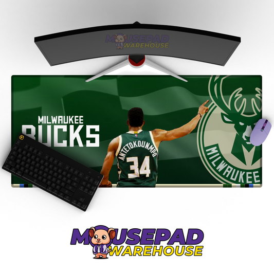Milwaukee Bucks V24 Mousepad Mockup