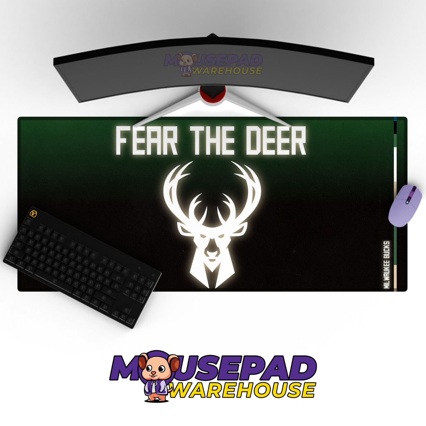Milwaukee Bucks V27 Mousepad Mockup