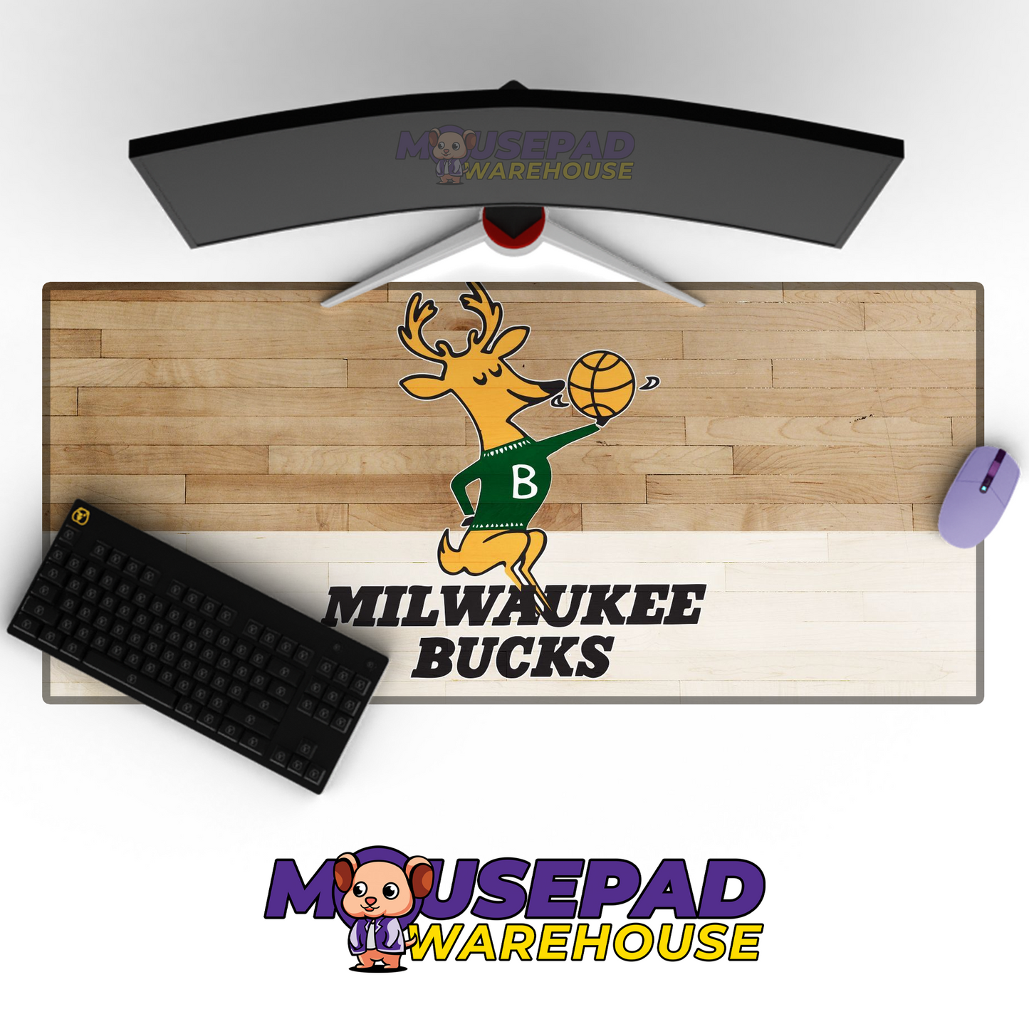 Milwaukee Bucks V28 Mousepad Mockup