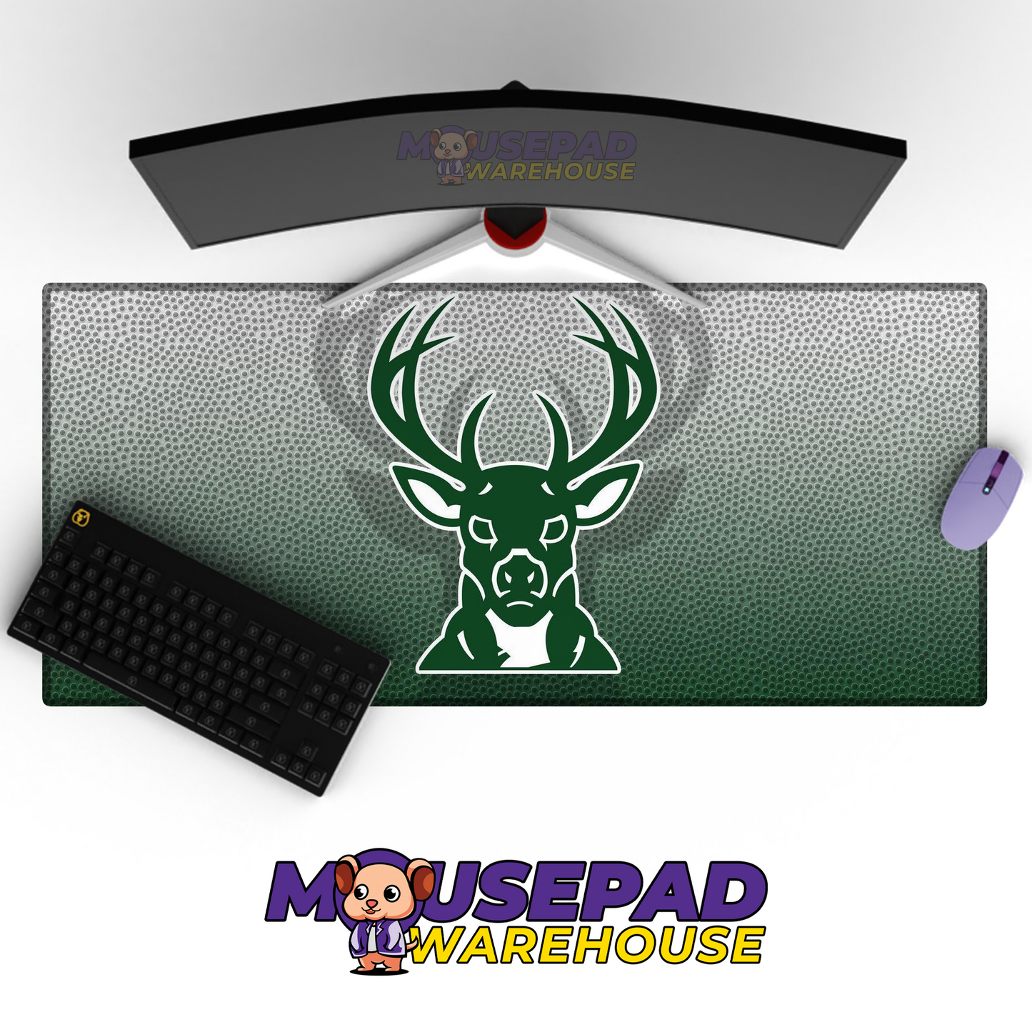 Milwaukee Bucks V2 Mousepad Mockup