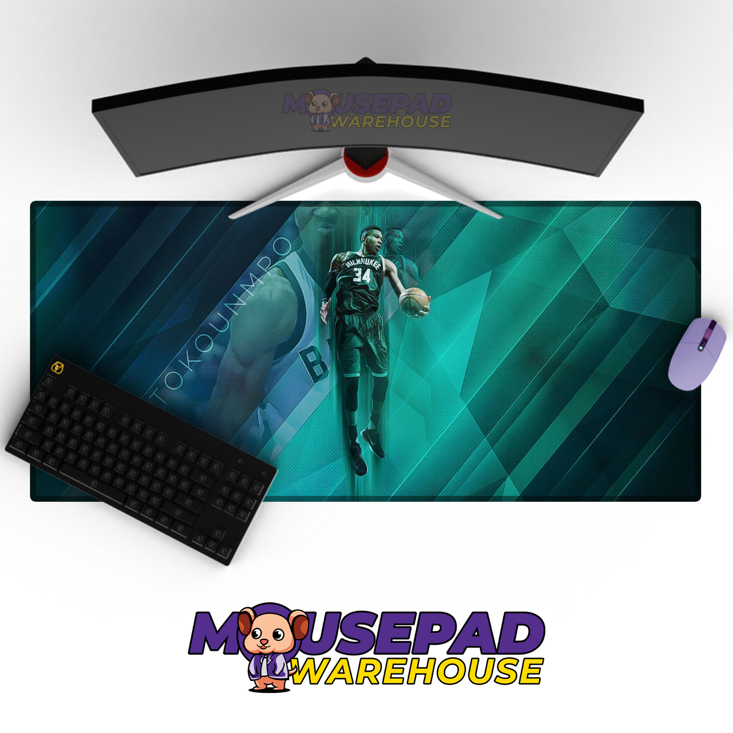Milwaukee Bucks V3 Mousepad Mockup