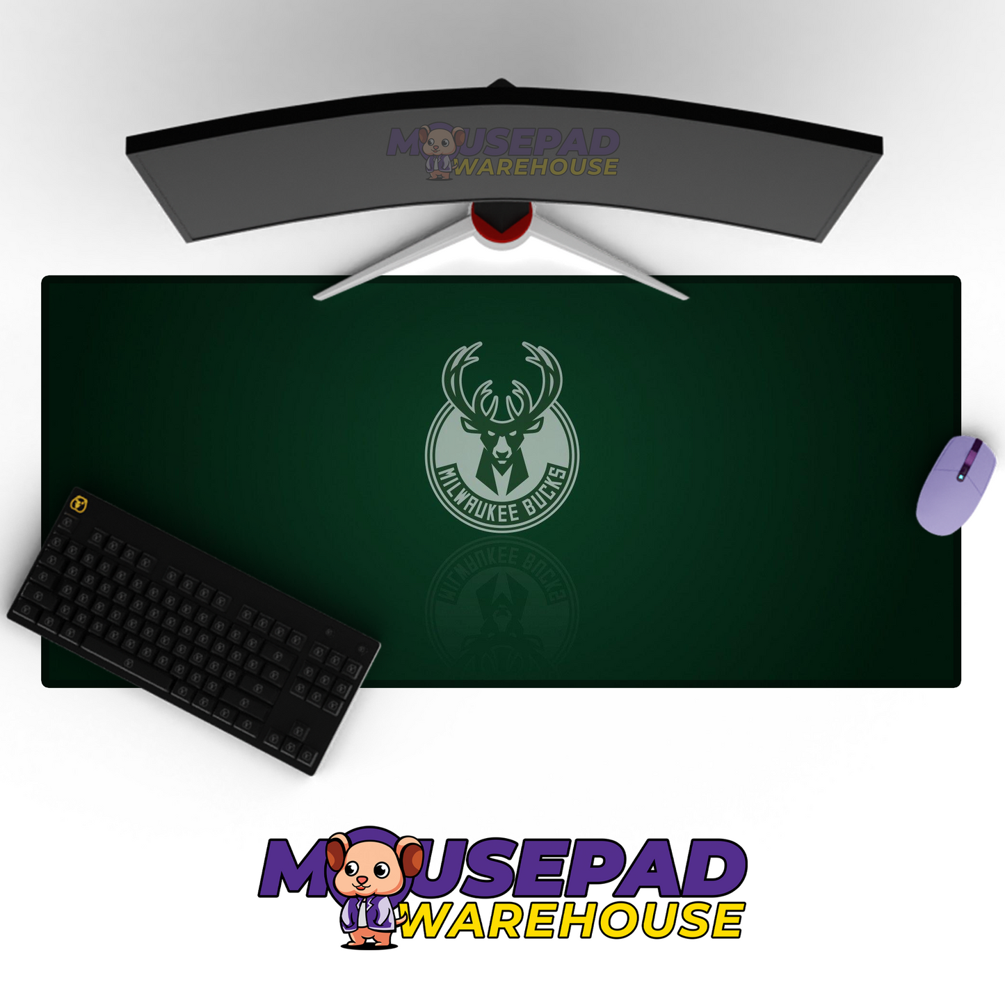 Milwaukee Bucks V4 Mousepad Mockup