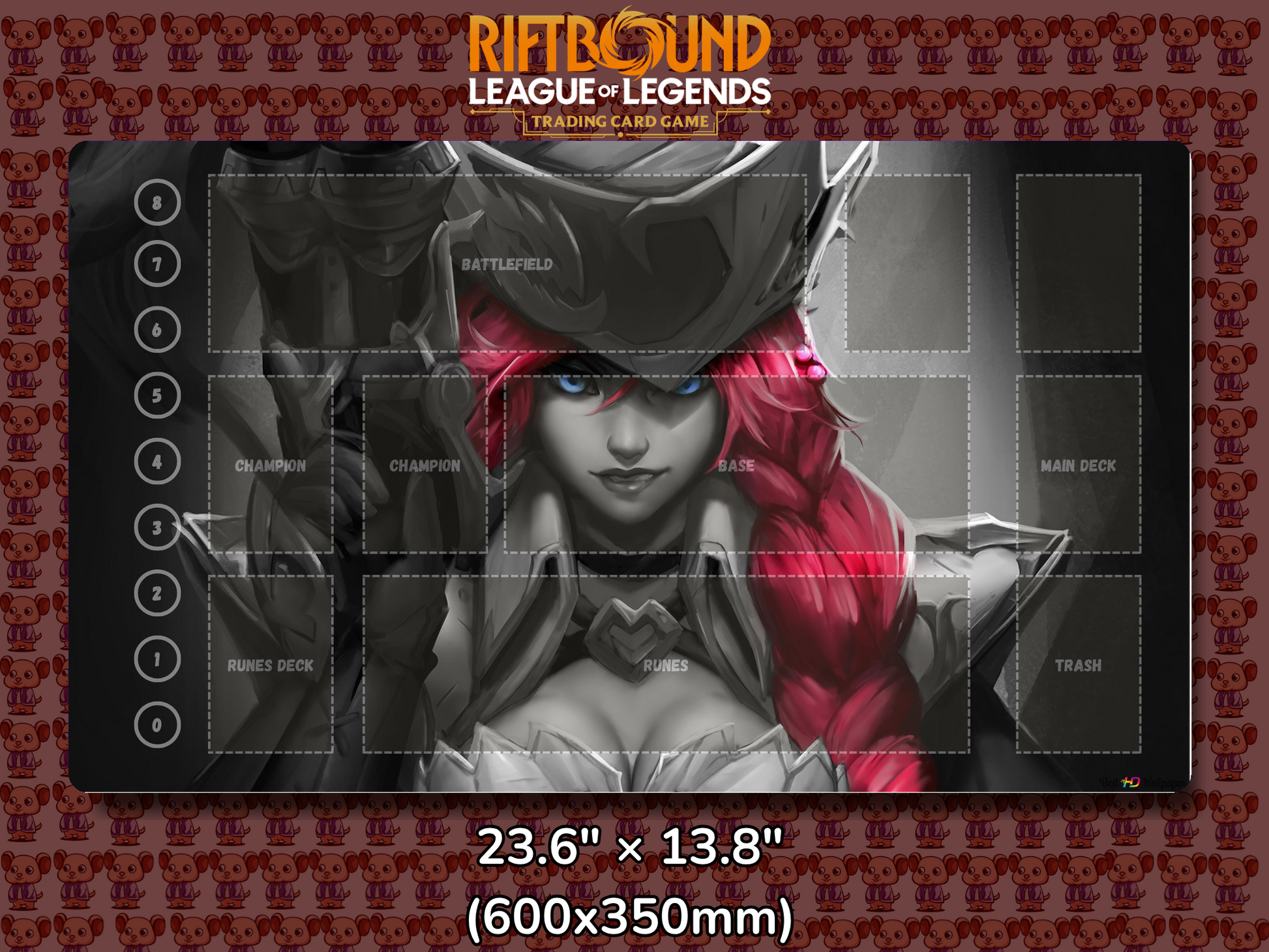 Miss Fortune V11 - RiftBound Trading Card Game Playmat Mockup
