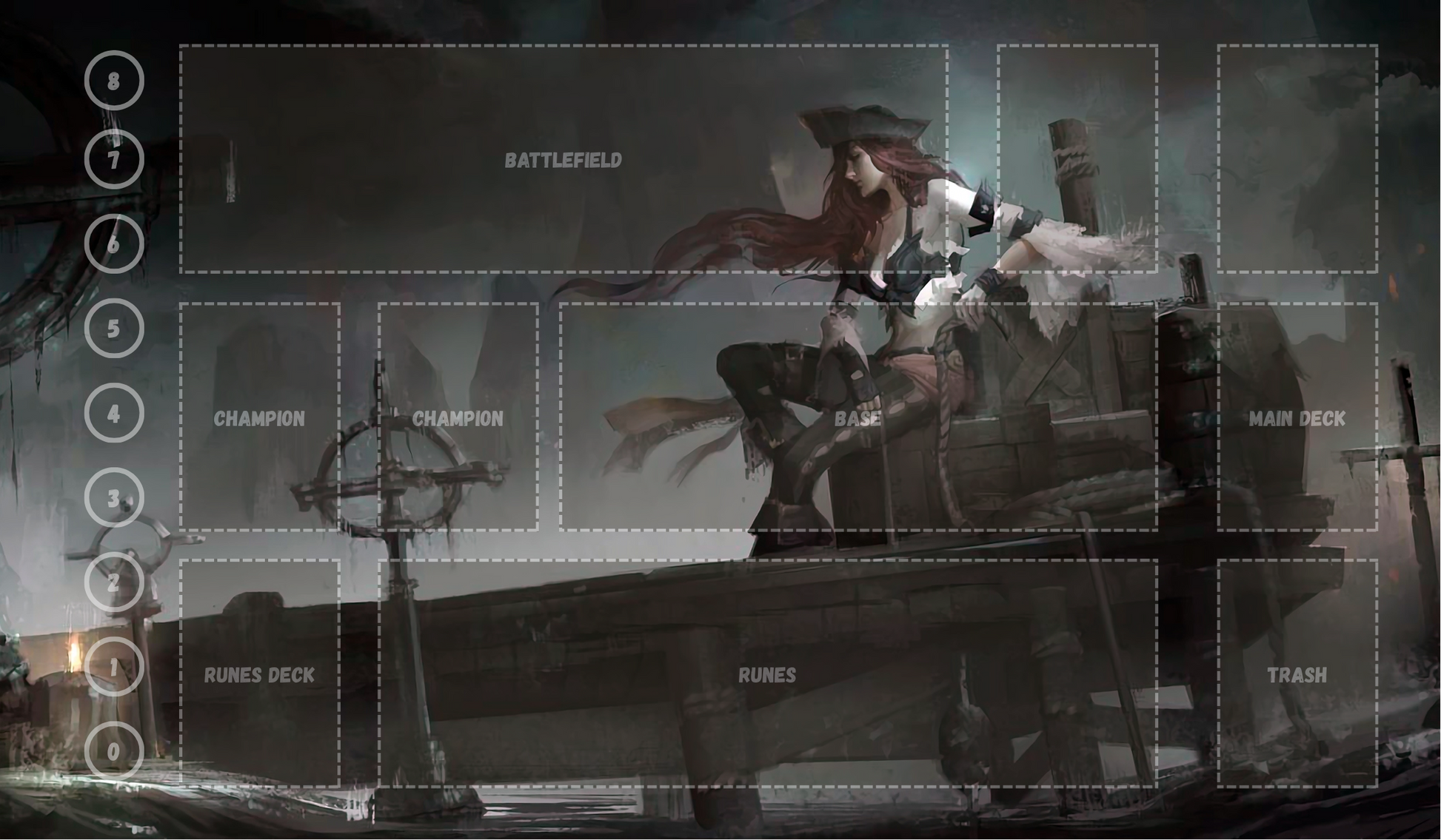 Miss Fortune V6 - RiftBound Trading Card Game Playmat