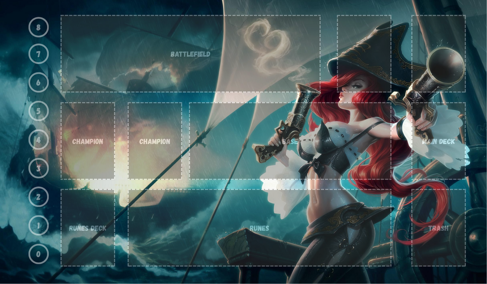 Miss Fortune V7 - RiftBound Trading Card Game Playmat