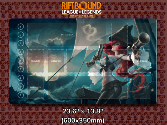Miss Fortune V7 - RiftBound Trading Card Game Playmat Mockup