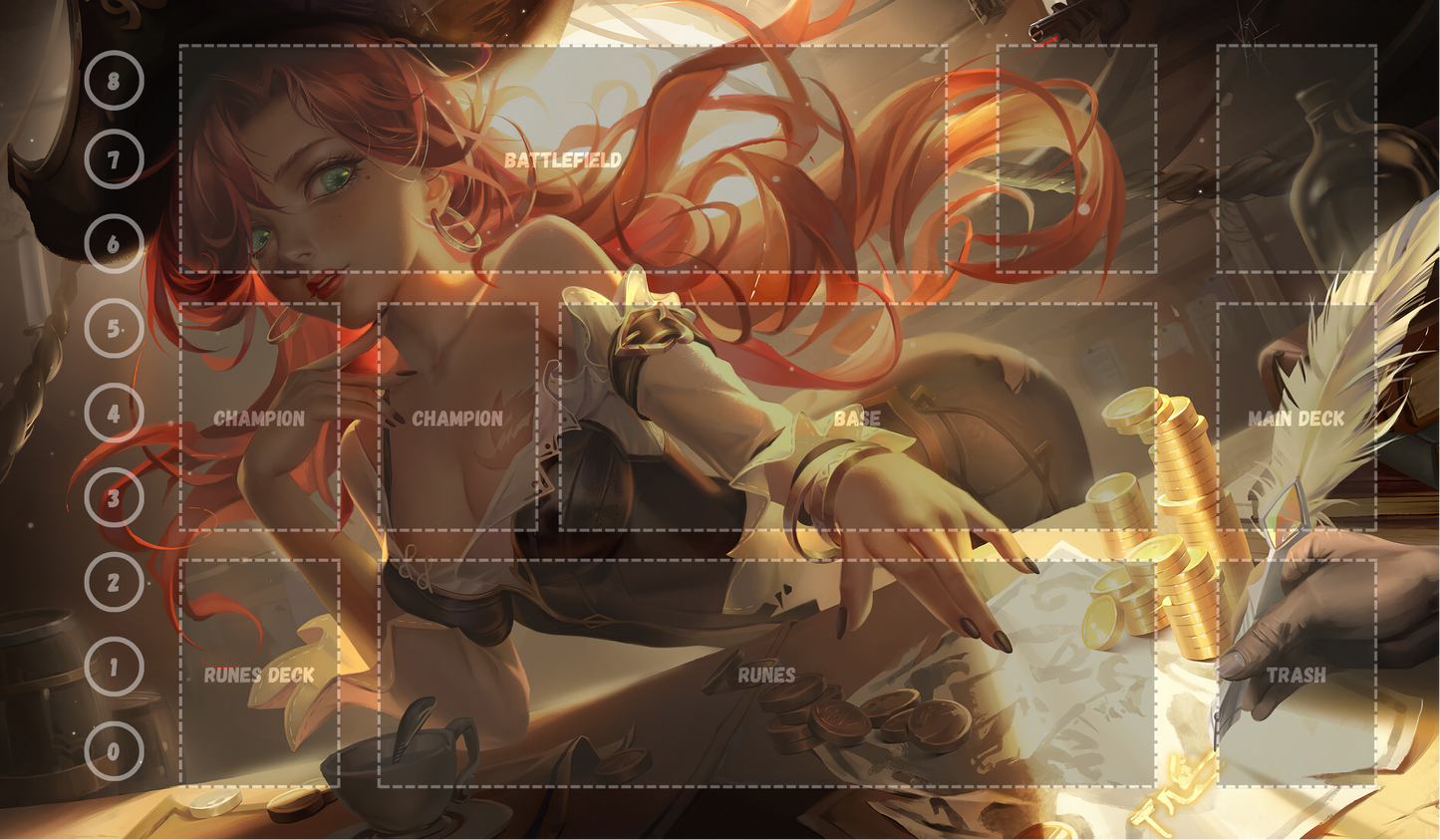 Miss Fortune V8 - RiftBound Trading Card Game Playmat