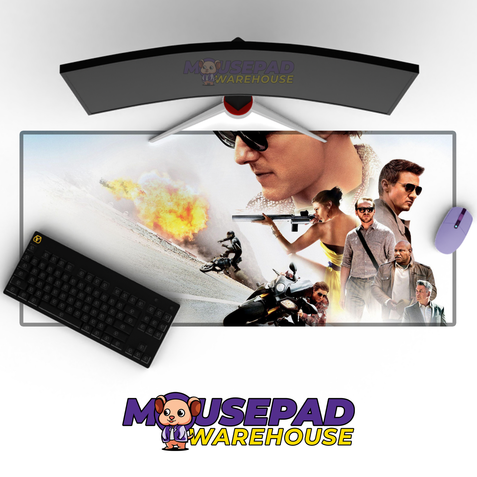 Mission Impossible V12 Mousepad Mockup