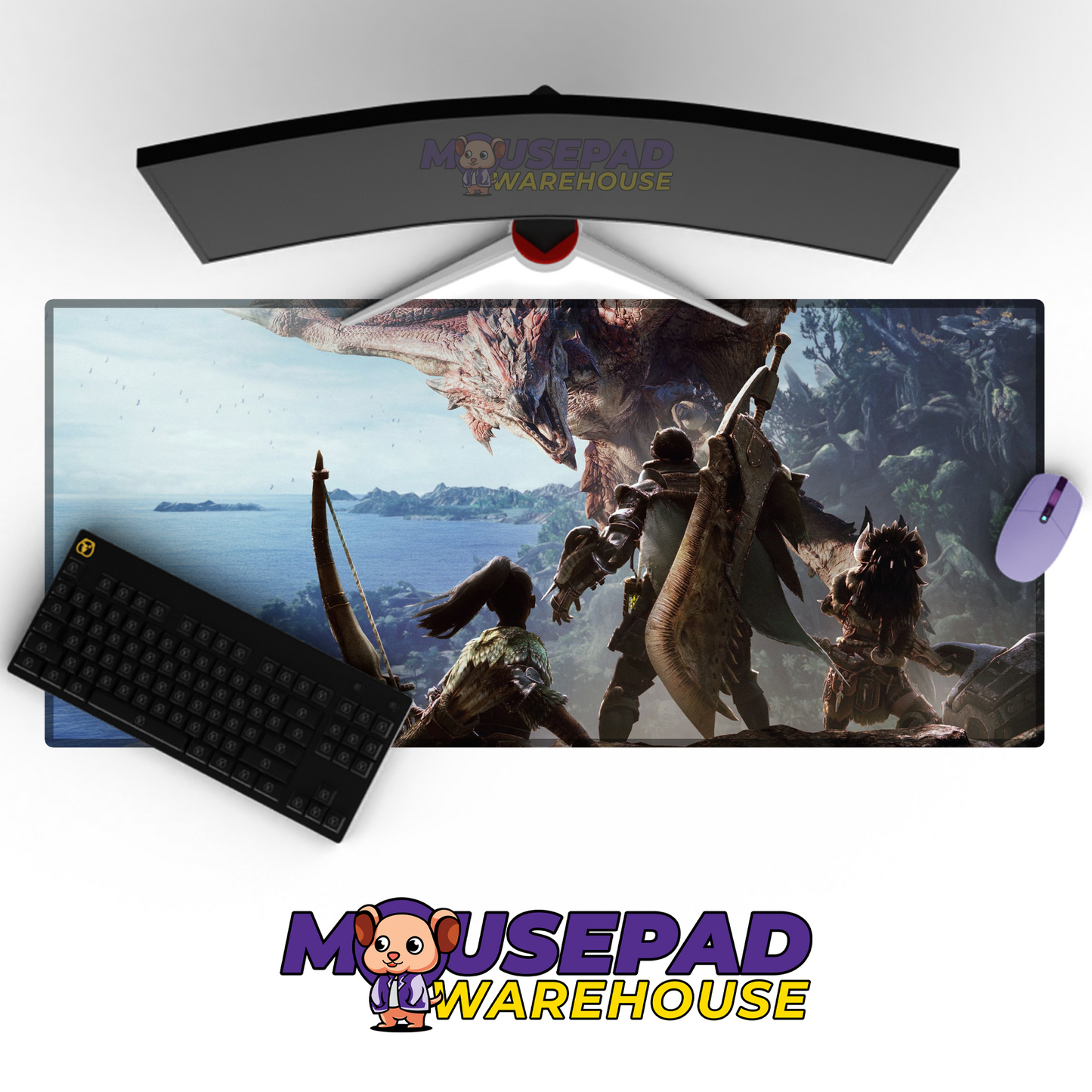 Monster Hunter V11 Mousepad Mockup