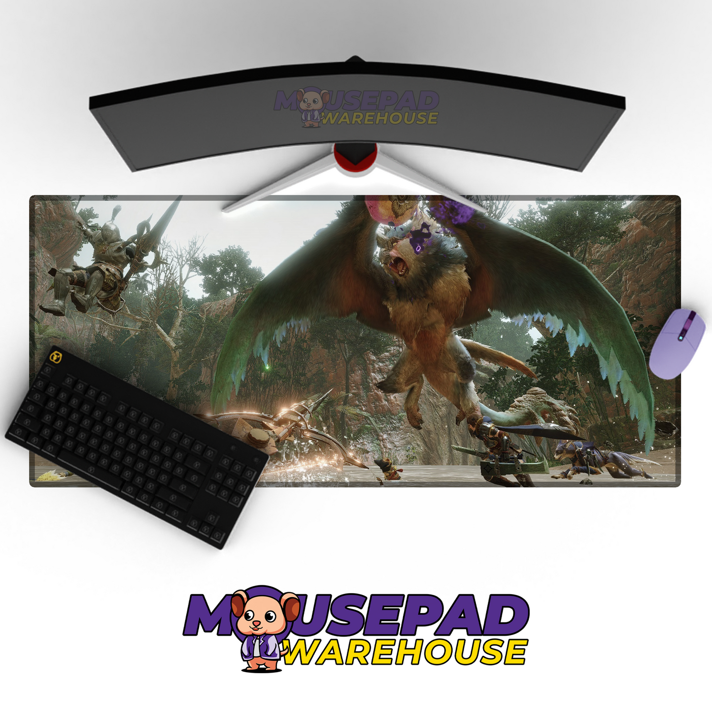 Monster Hunter V12 Mousepad Mockup