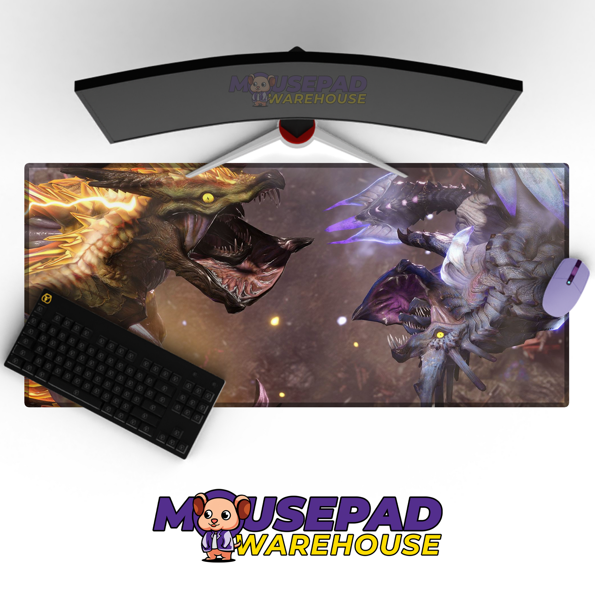 Monster Hunter V15 Mousepad Mockup